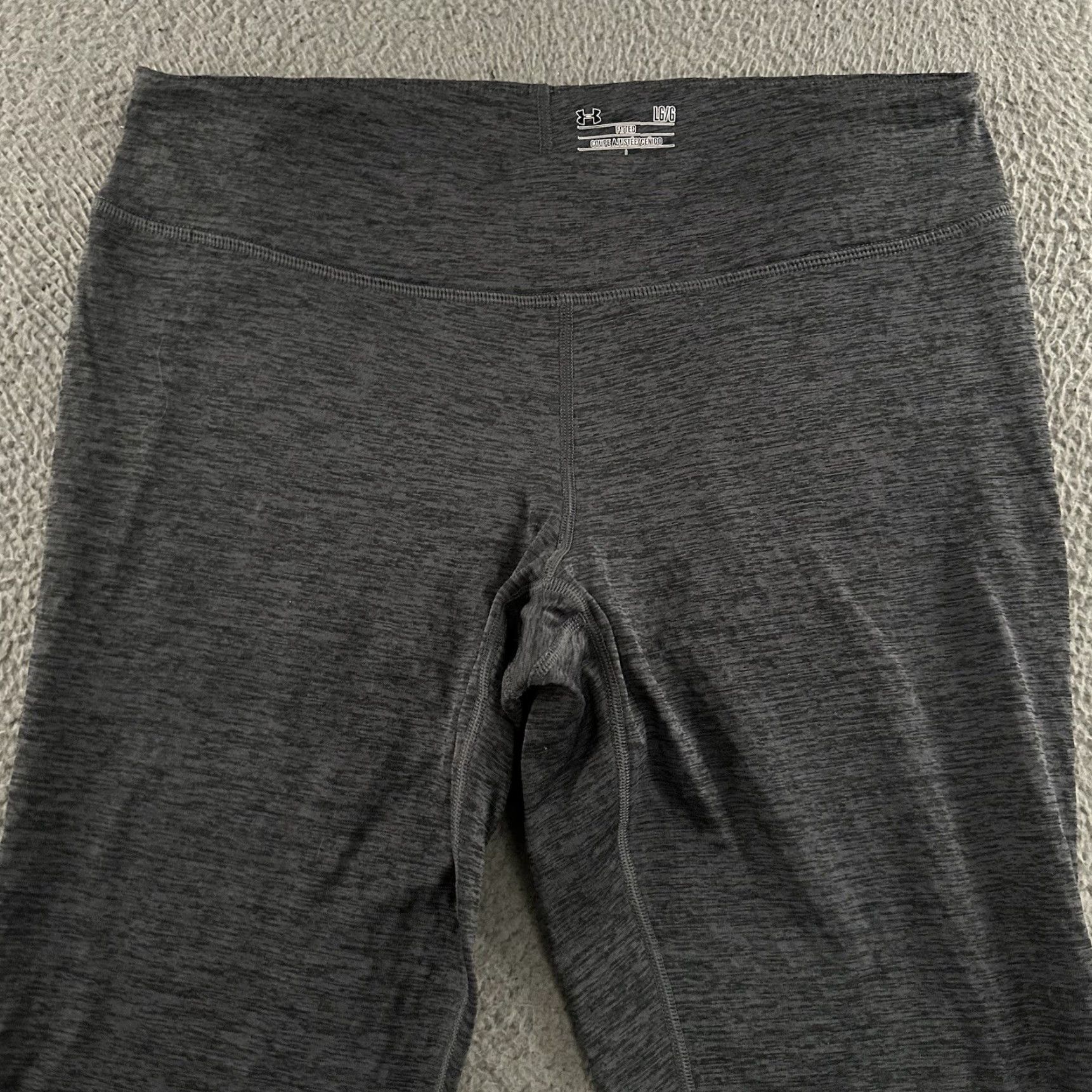 Under Armour Under Armour Womens Leggings Gray Size Large Base 2.0 Heatgear Polyester Blend Compression Stretch Ankle Mid Rise 8.5-10.5 in 32 in Waist 28 in Inseam Size 36" / US 14 / IT 50 - 2 Thumbnail