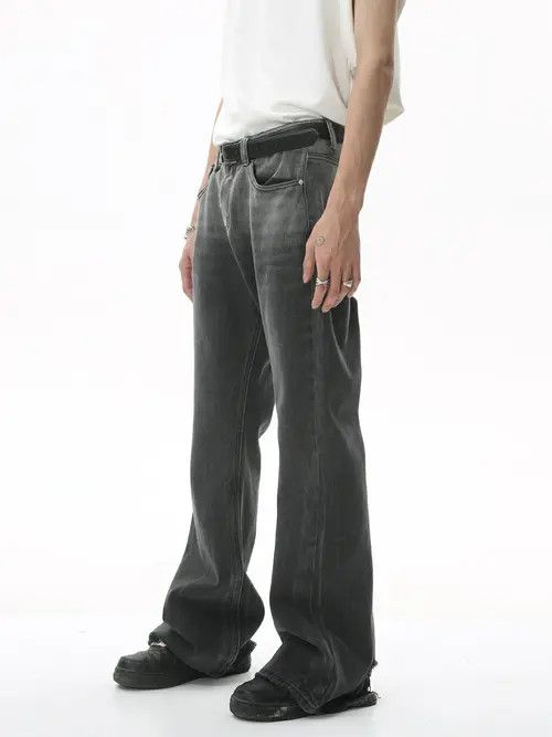 VIBE y2k fade distressed flared jeans Size US 32 / EU 48 - 3 Thumbnail