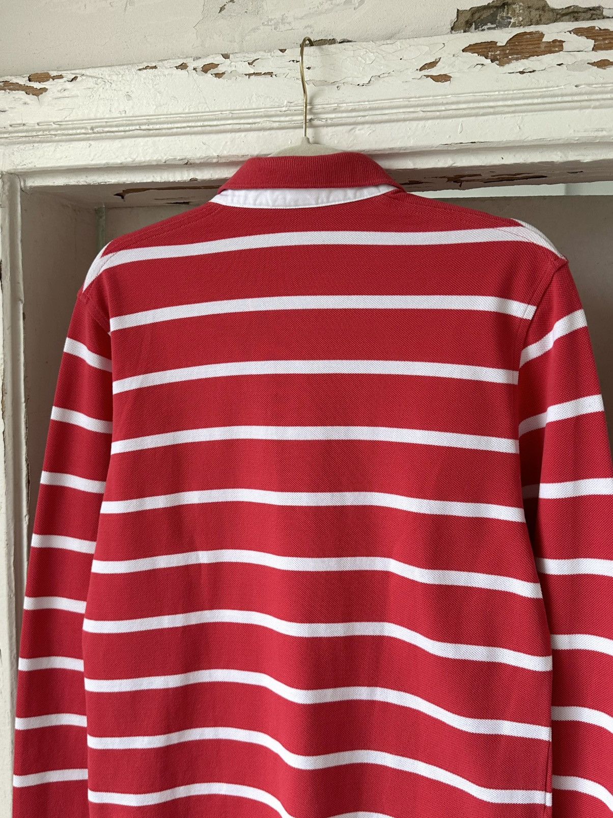 Lacoste Vintage Lacoste Stripped Long Sleeve Polo Size US M / EU 48-50 / 2 - 6 Thumbnail