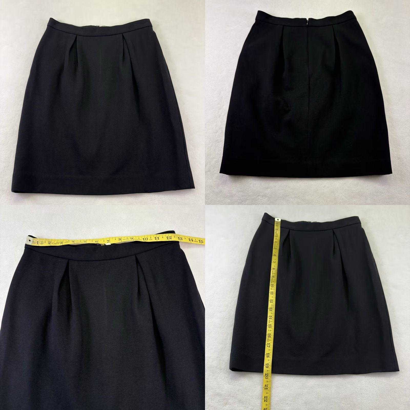 Banana Republic Banana Republic Skirt Womens 2 Black Structured Knee Length Pencil Size Suit Separate Size 26" / US 2 / IT 38 - 8 Thumbnail