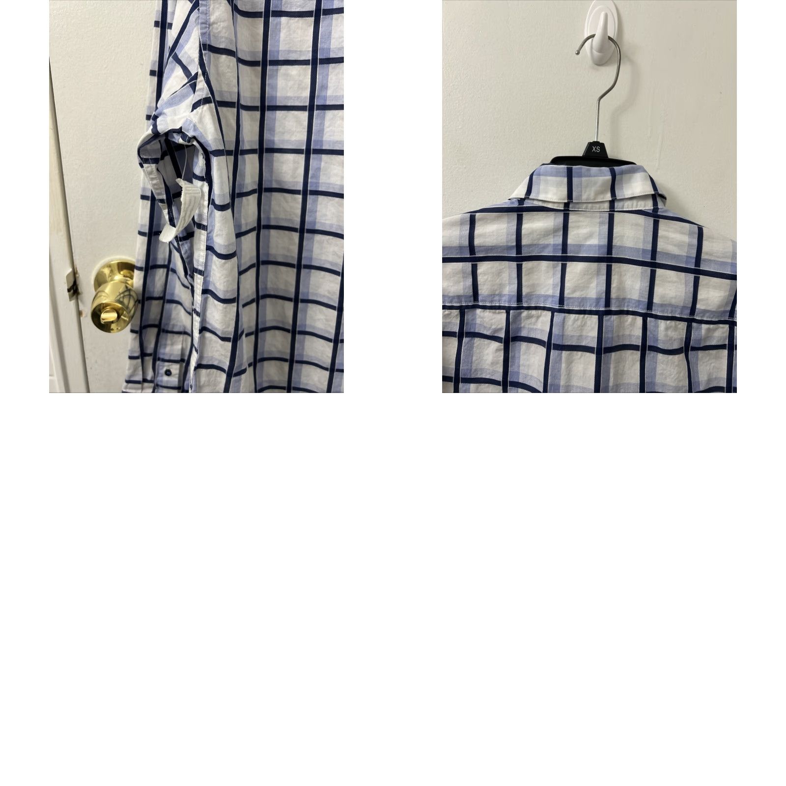 Tasso Elba Tasso Elba Shirt Mens Sz Small Blue White Oxford Plaid Button Down Long Sleeve Size US S / EU 44-46 / 1 - 9 Thumbnail