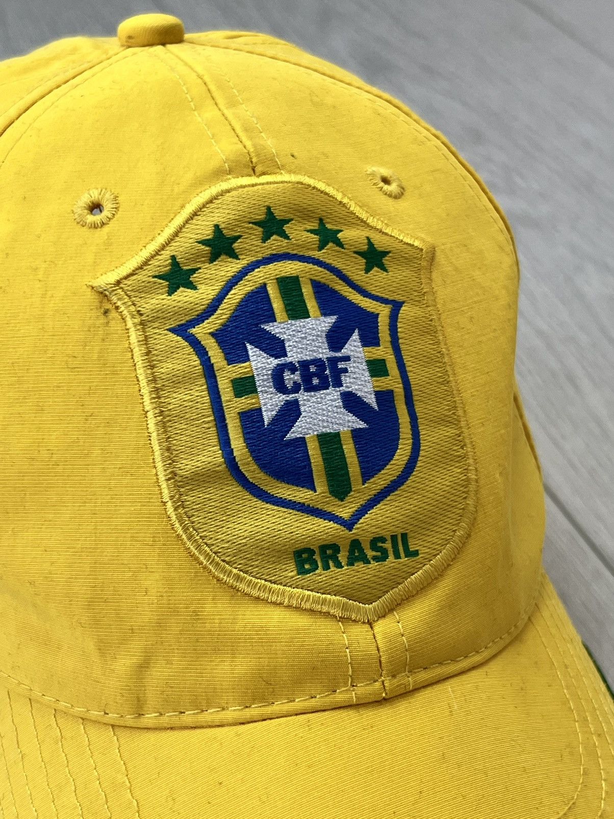 Nike × Vintage Vintage Nike Brazil Cap Soccer Blokecore Football Y2K 90s Size ONE SIZE - 3 Thumbnail
