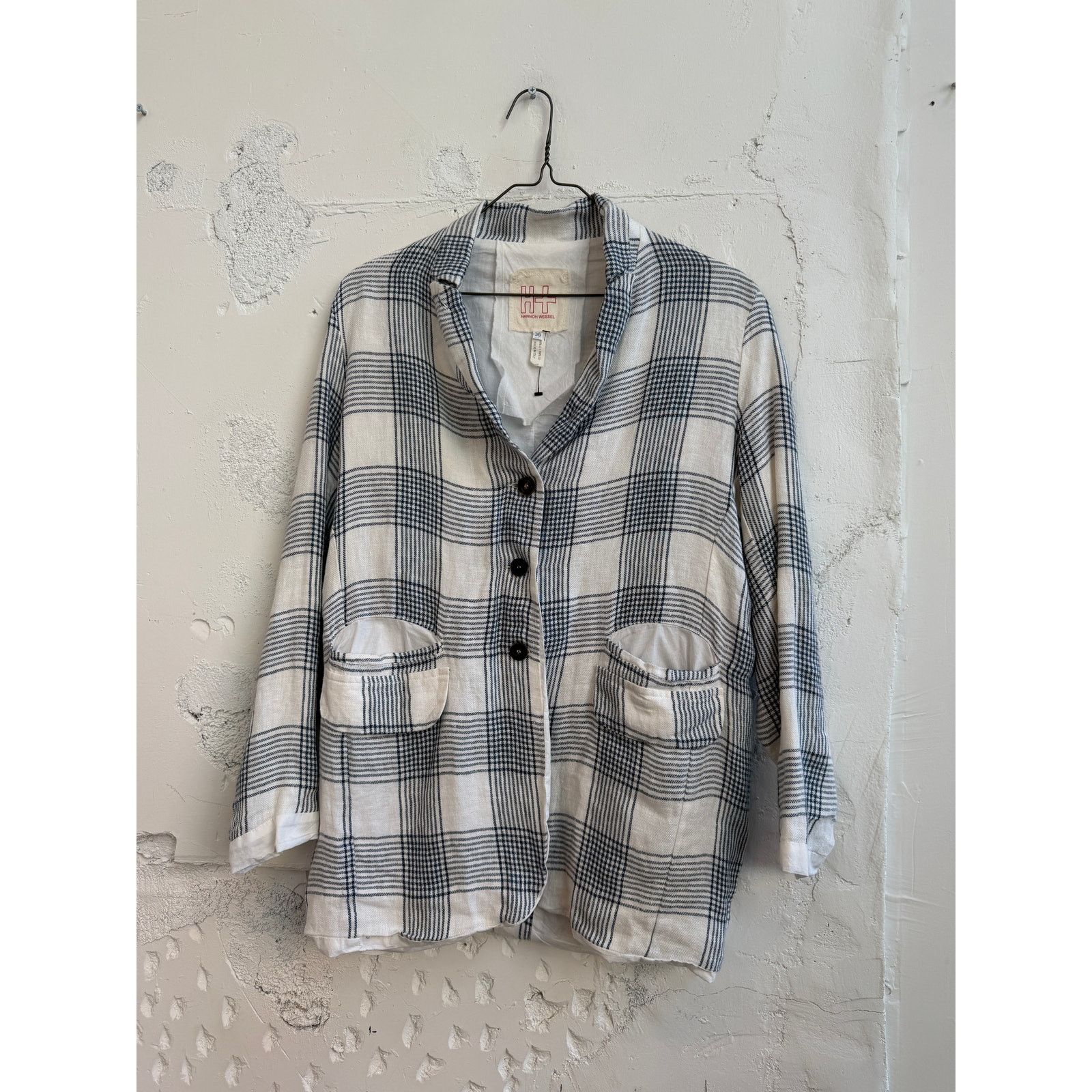 Vintage Hannoh Wessel Linen Velina Jacket Size XS / US 0-2 / IT 36-38 - 1 Thumbnail