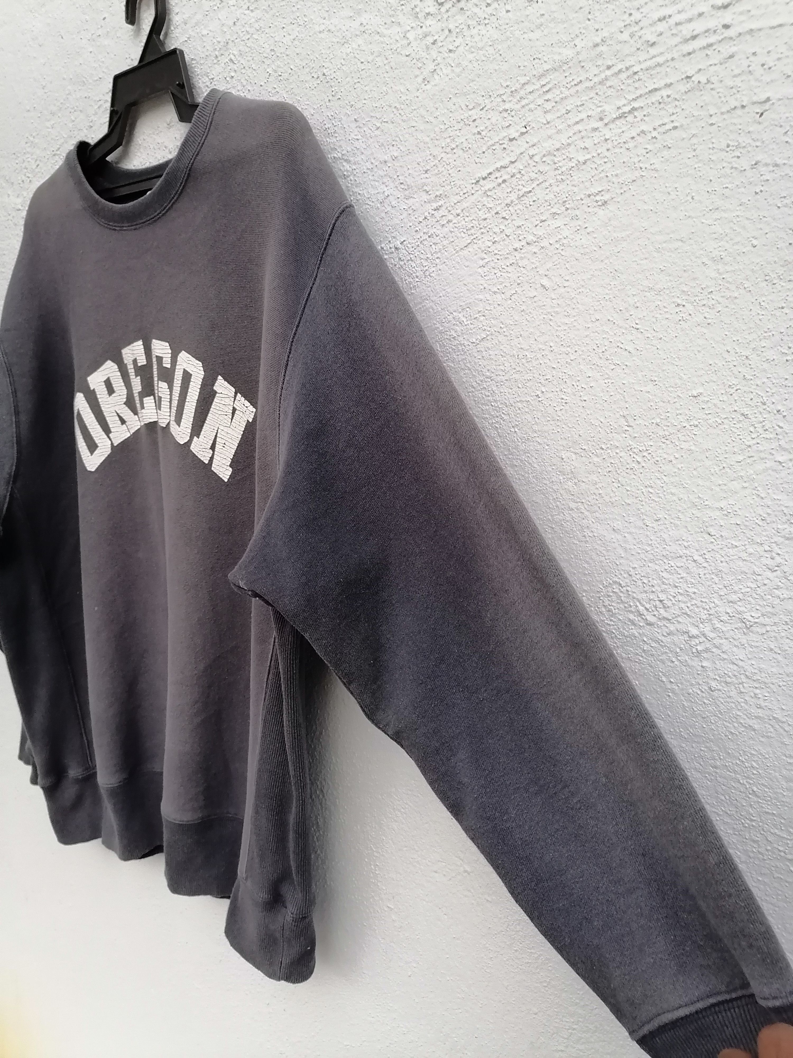 Vintage Trashed Faded Oregon Reverse Weave Sweatshirts Size US L / EU 52-54 / 3 - 4 Thumbnail