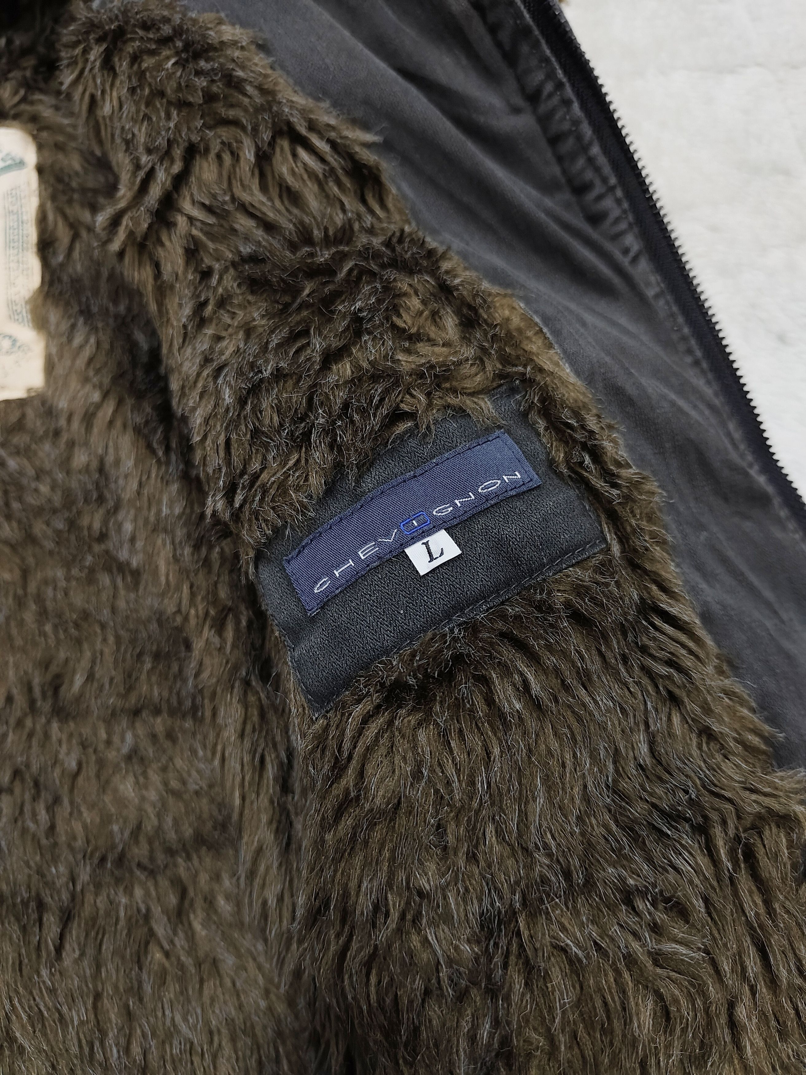 Chevignon Chevignon🇯🇵 Fur Hairy Lined Utility Heritage Work Jacket Size US L / EU 52-54 / 3 - 8 Thumbnail