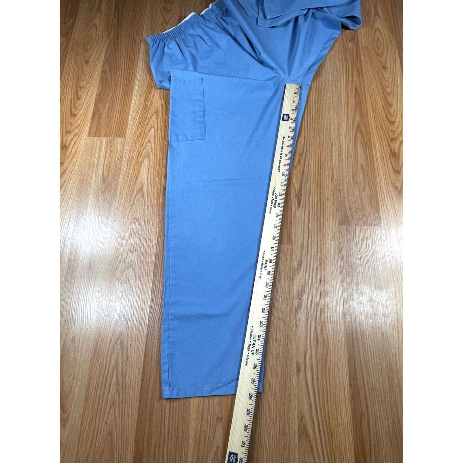 Vintage Working Scrubs BY White Swan Scrub Pants Bottom Womens Size M Medium Blue Cotton Blend Solid 90s 2000s Womens Size 32" / US 10 / IT 46 - 5 Thumbnail