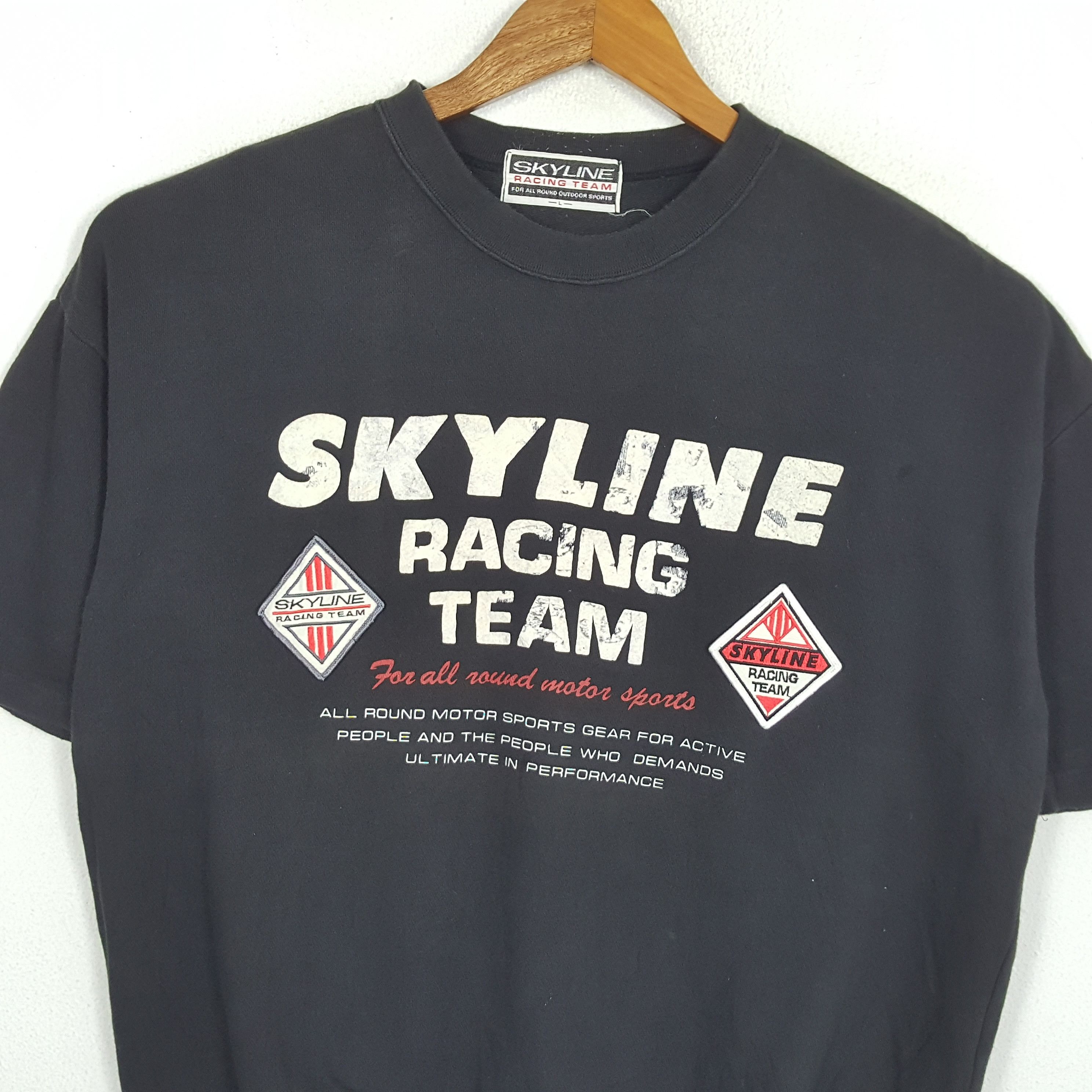 Japanese Brand × Vintage Vintage SKYLINE RACING TEAM Japanese Racing Team T-Shirts Size US XL / EU 56 / 4 - 2 Thumbnail