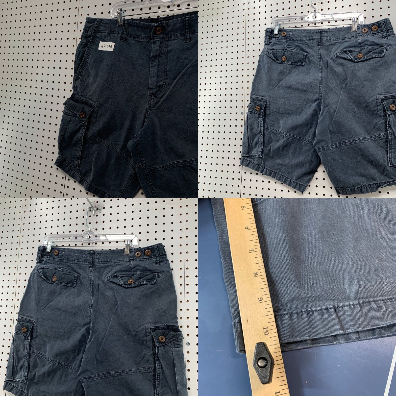 American Eagle Outfitters American Eagle Outfitters Cargo Shorts Mens 34 Faded Blue Next Level Stretch Military 36x11 Size US 34 / EU 50 - 8 Thumbnail