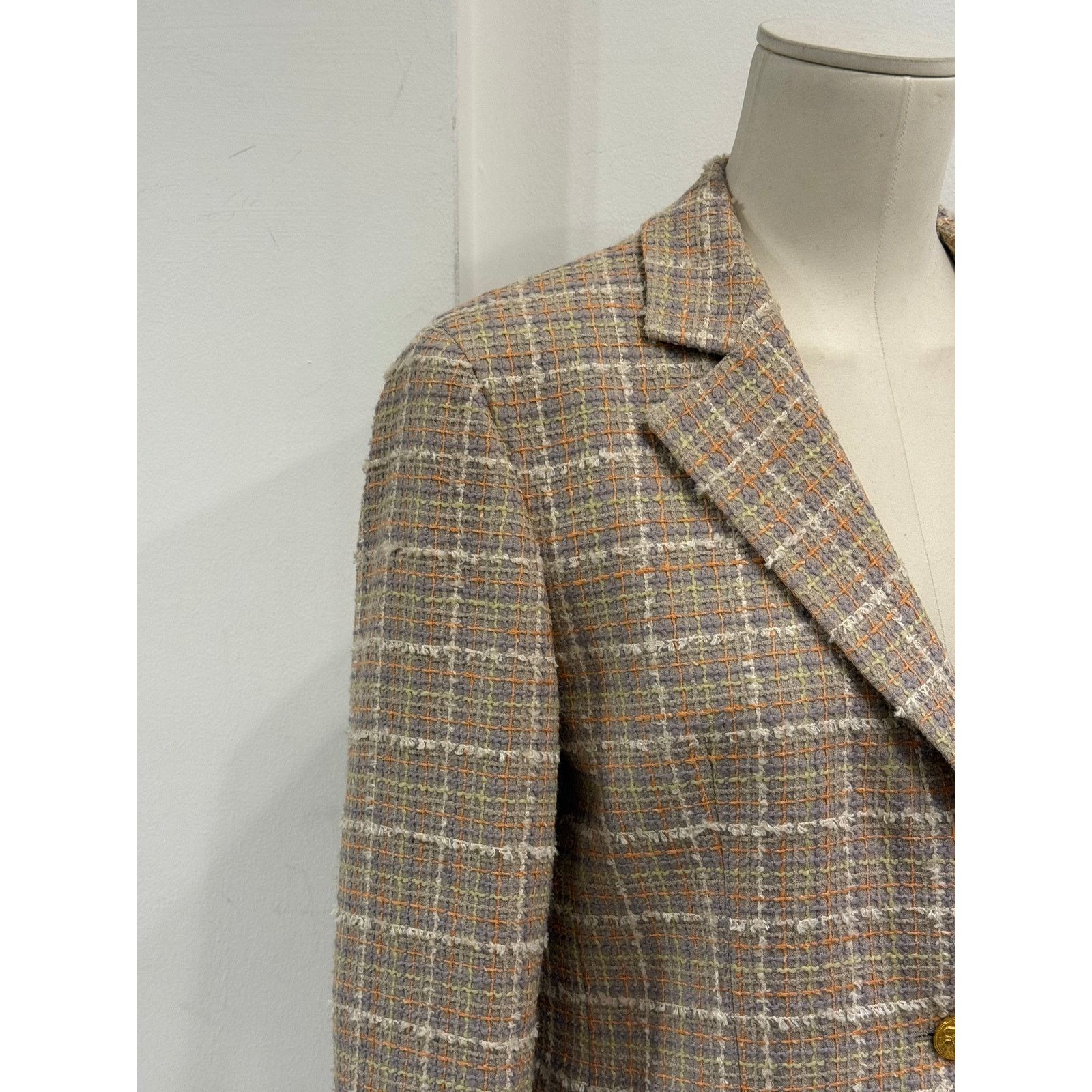 Salvatore Ferragamo 1990s Salvatore Ferragamo checked wool coat Size L / US 10 / IT 46 - 4 Thumbnail