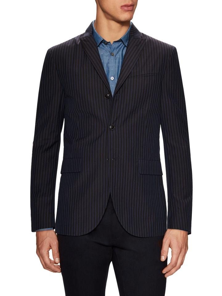 John Varvatos Peak lapel striped jacket. Size EU 50 USA 40 Size US M / EU 48-50 / 2 - 2 Thumbnail