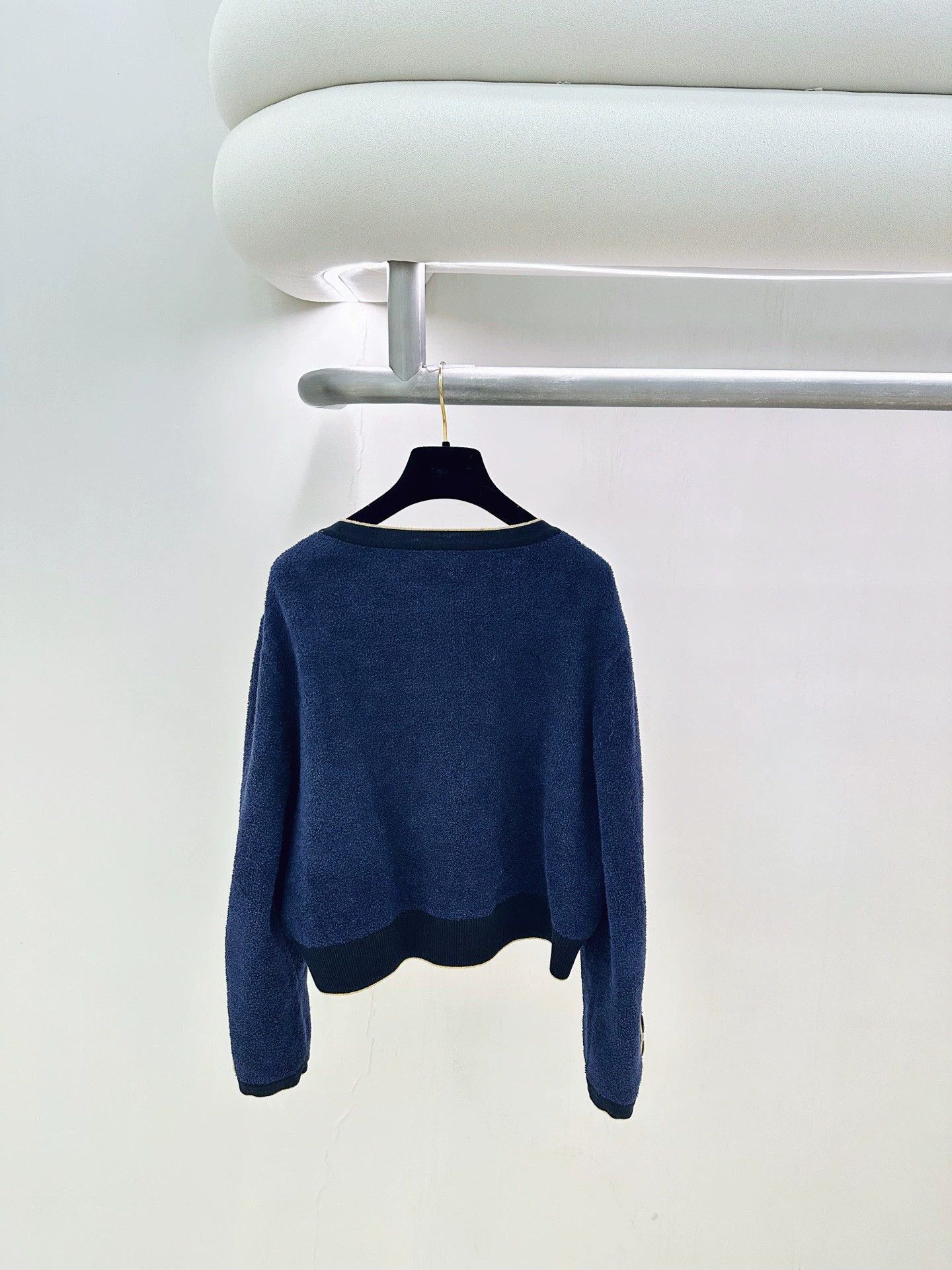 Chanel Chanel Blue & Black Colorblocked Pocket Jacket 46 Size XL / US 12-14 / IT 48-50 - 2 Thumbnail