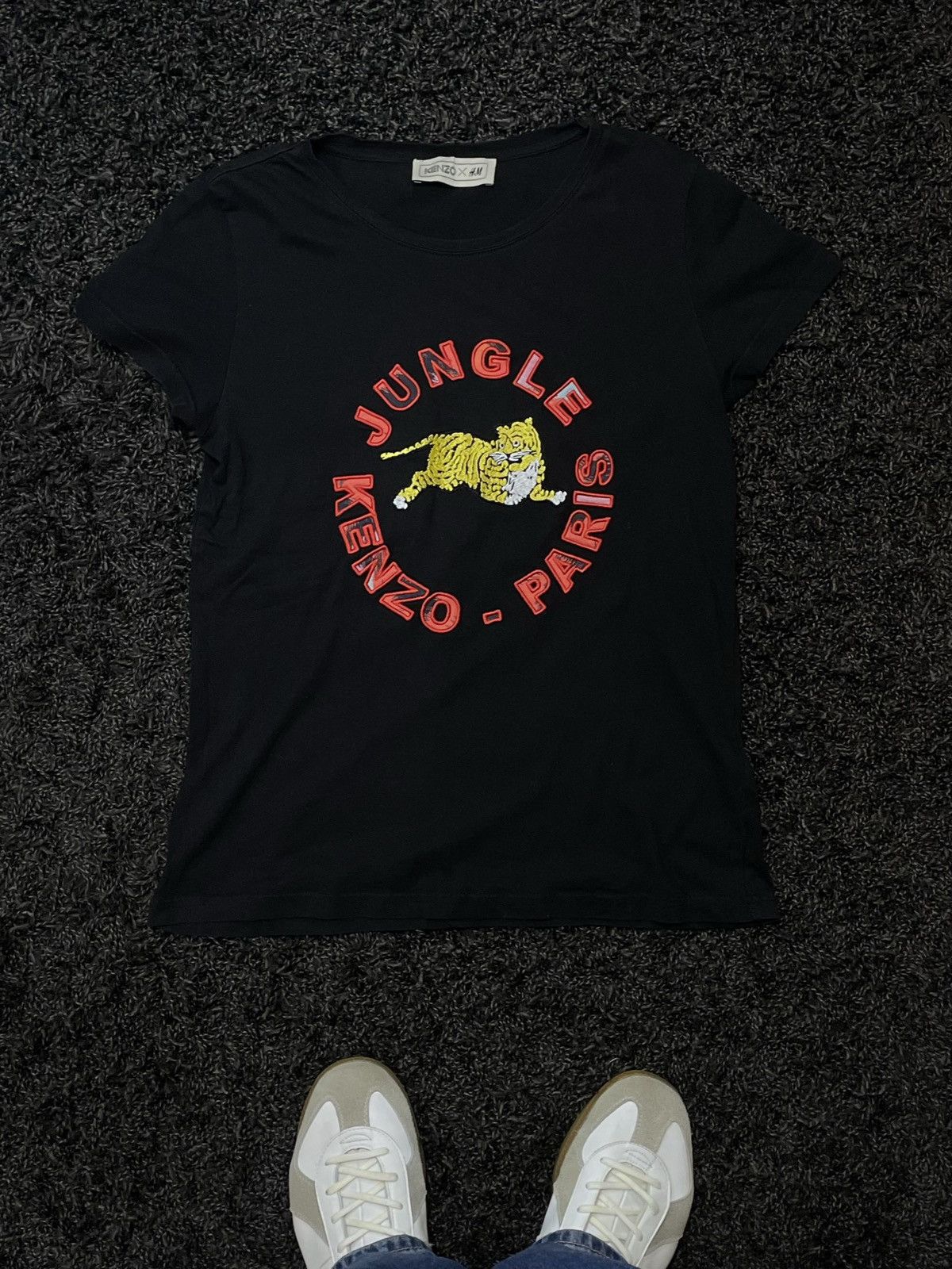Kenzo KENZO H&M Jungle Tiger Women’s Embroidered tee Y2K t shirt Size M / US 6-8 / IT 42-44 - 1 Thumbnail