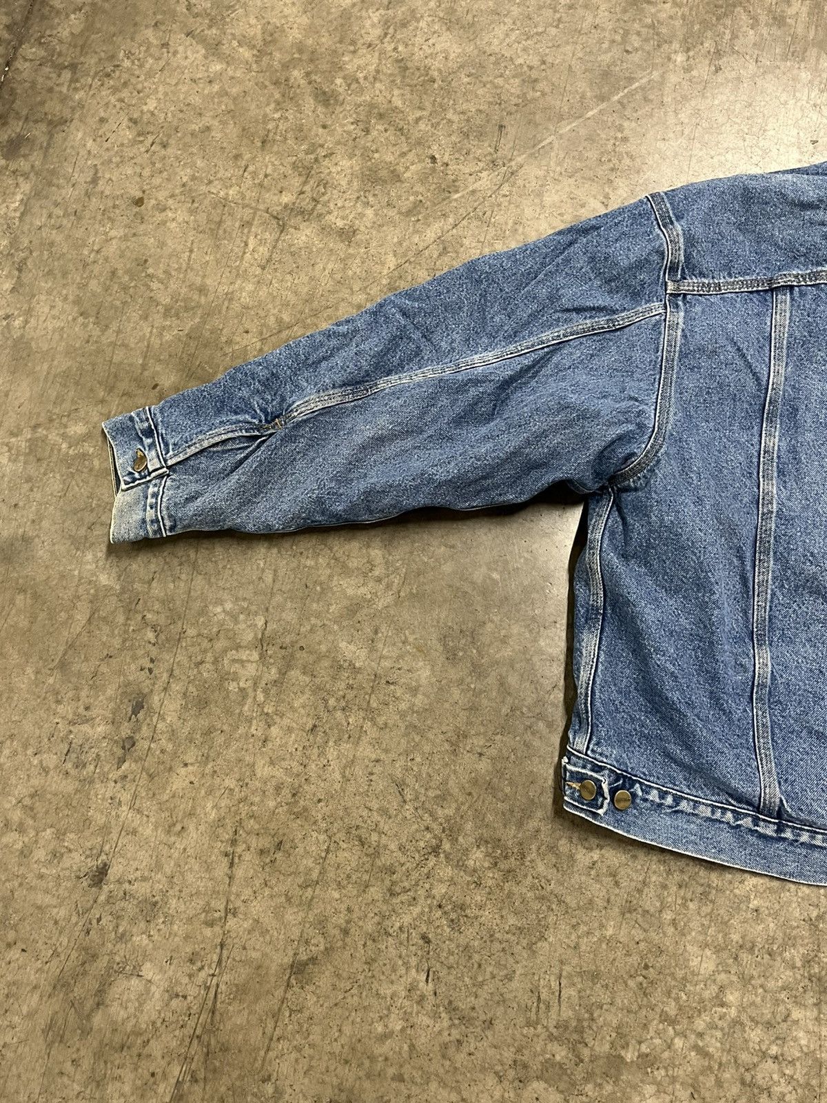 Carhartt × Vintage Carhartt denim trucker jacket blanket lined rare hype Size US XL / EU 56 / 4 - 9 Thumbnail