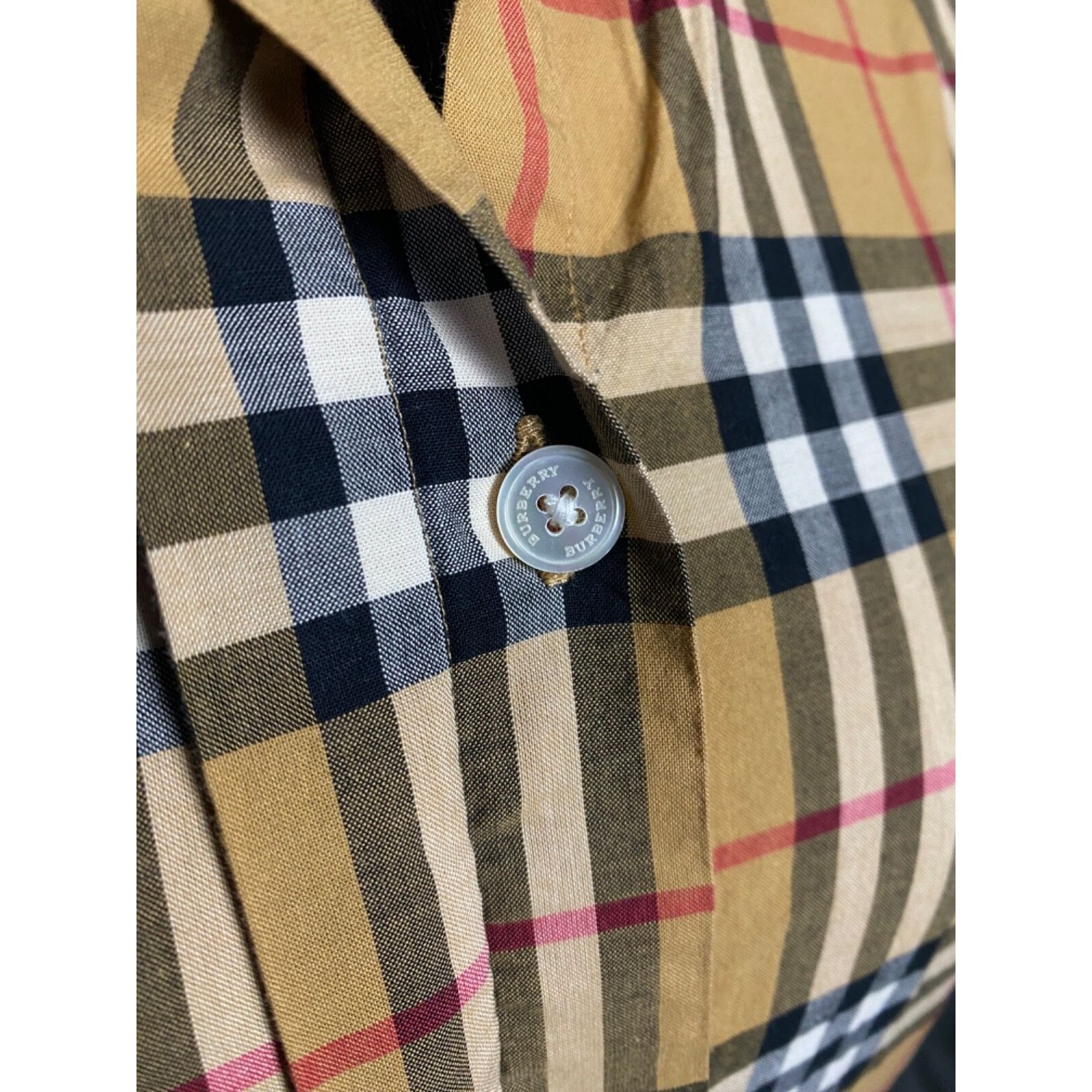 Burberry Burberry RECENT Nova Check Women's Beige Checked Longsleeve Size S / US 4 / IT 40 - 8 Thumbnail