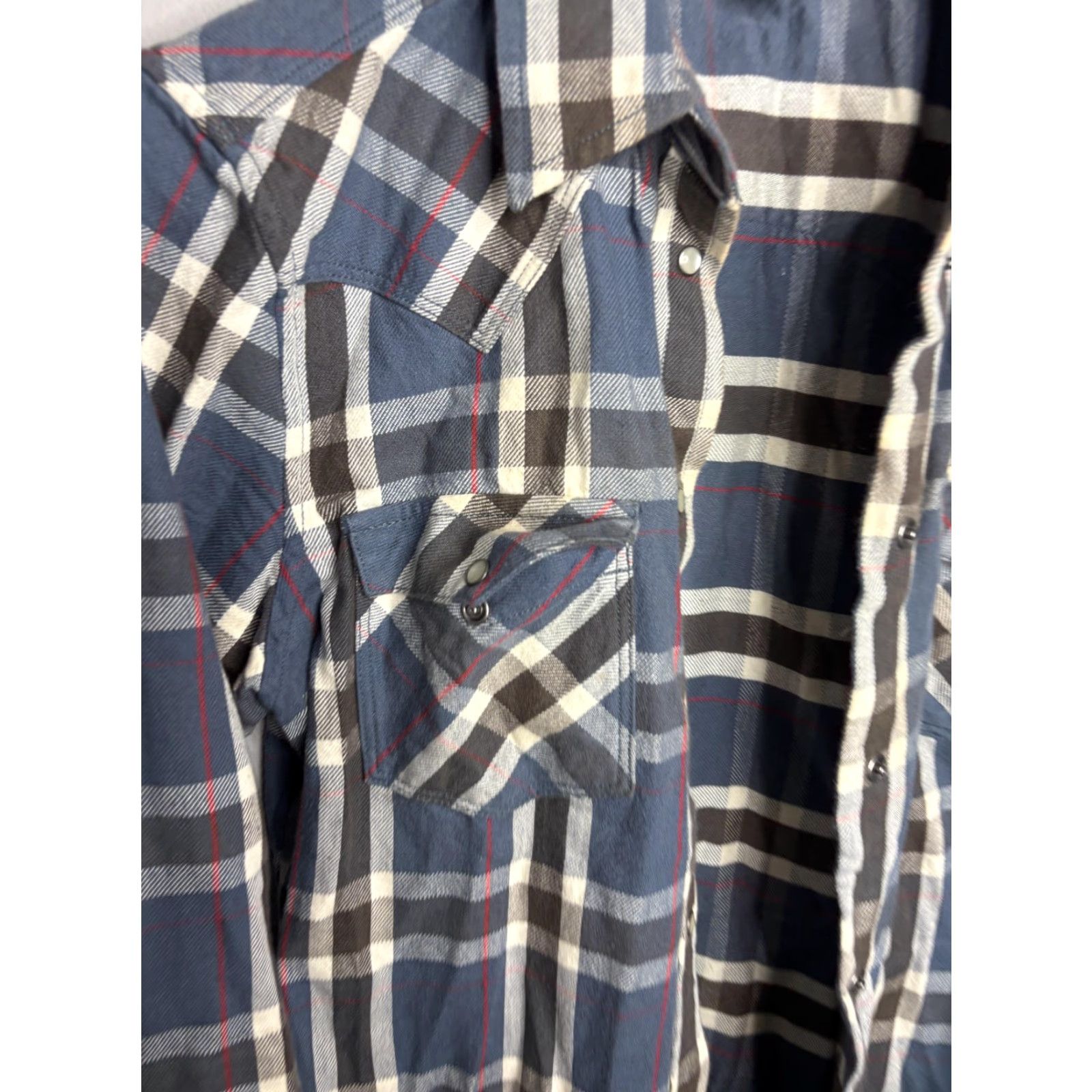 Ralph Lauren Lauren Jeans Co Ralph Lauren Shirt Mens Medium Blue Plaid Western Pearl Snap 90s Size US M / EU 48-50 / 2 - 3 Thumbnail