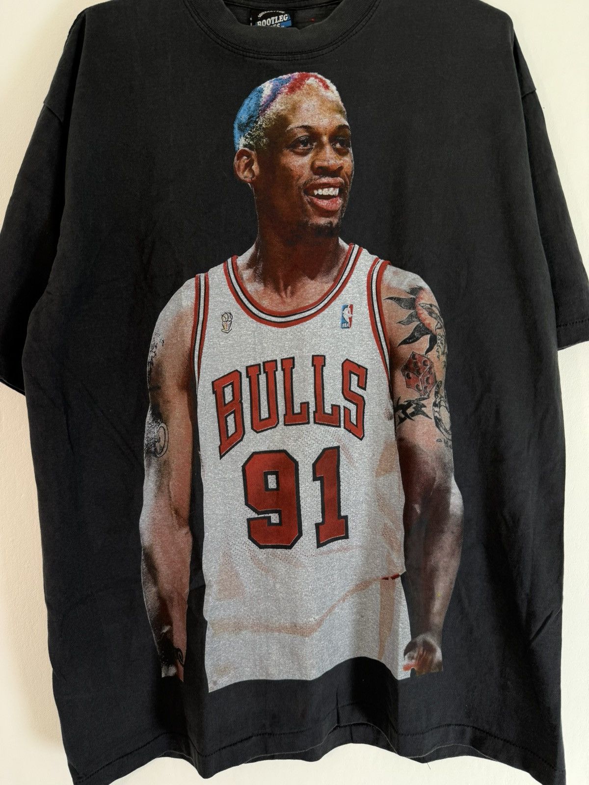 Vintage Dennis Rodman NBA chicago bulls merch t shirt vintage dance Size US L / EU 52-54 / 3 - 2 Thumbnail