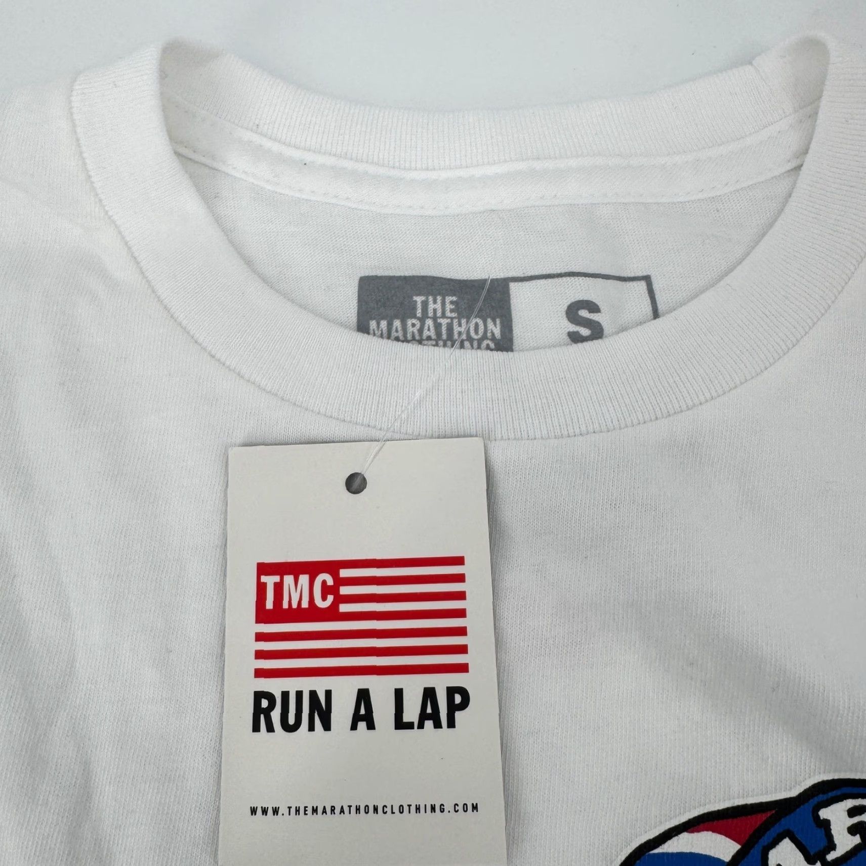 Vintage The Marathon Clothing TMC Nipsey Hussle Bart Simpson Graphic T-Shirt White S Size US S / EU 44-46 / 1 - 6 Thumbnail