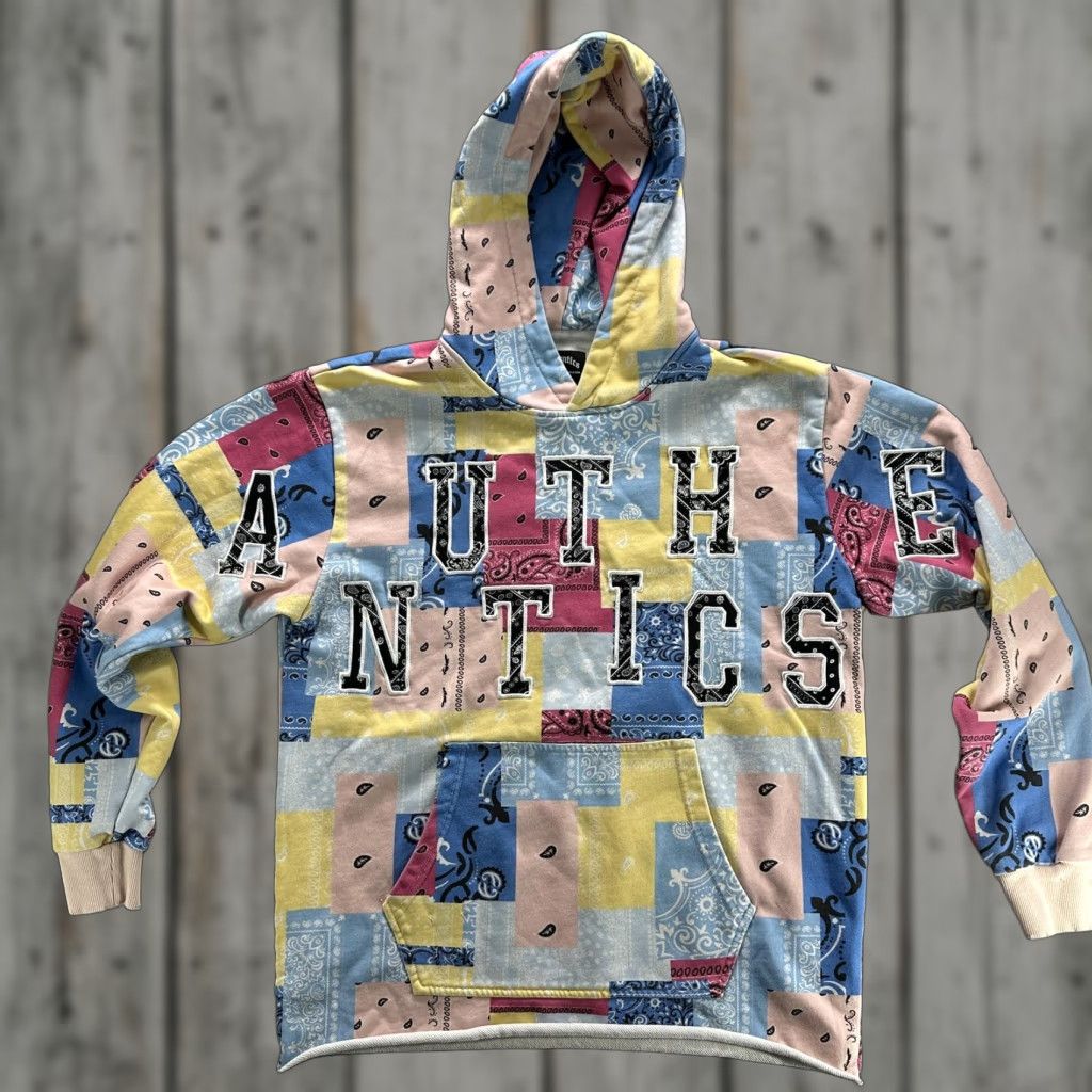 Chase Authentics Authentics Hoodie Mens Small Multicolor Bandana Patchwork Graphic Sweatshirt Size US S / EU 44-46 / 1 - 1 Thumbnail