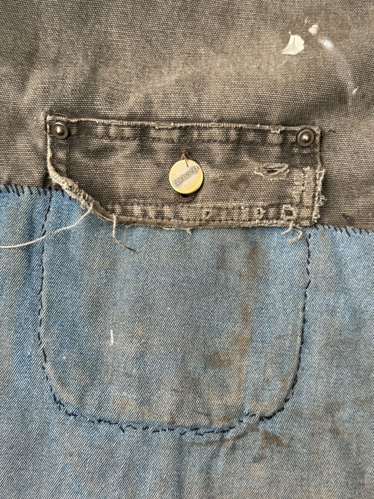 Carhartt Carhartt Chore Coat Boro Patchwork Distressed Thrashed Size US XXL / EU 58 / 5 - 11 Thumbnail