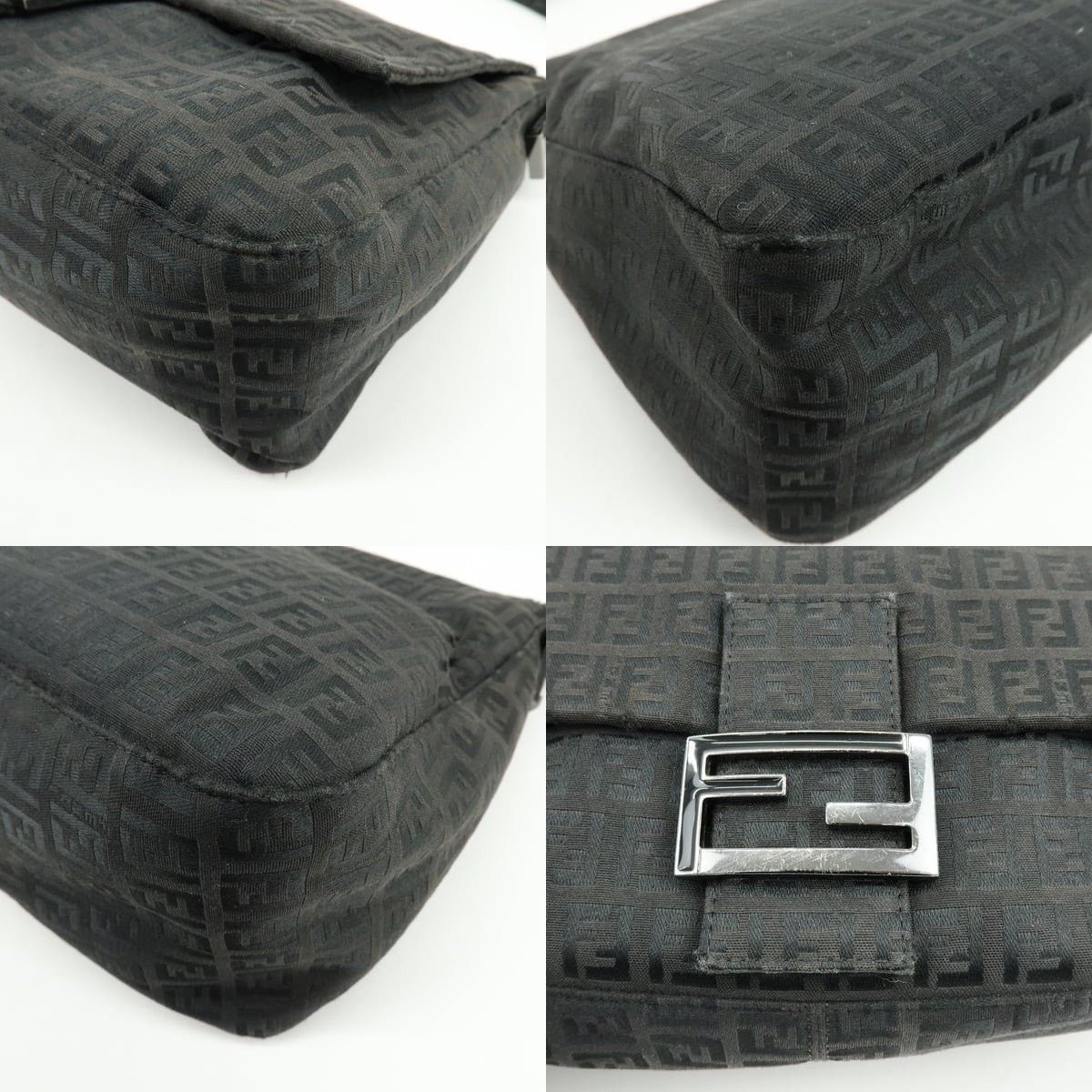 Fendi Fendi Zucca Mamma Baguette Shoulder Bag Black Size ONE SIZE - 5 Thumbnail