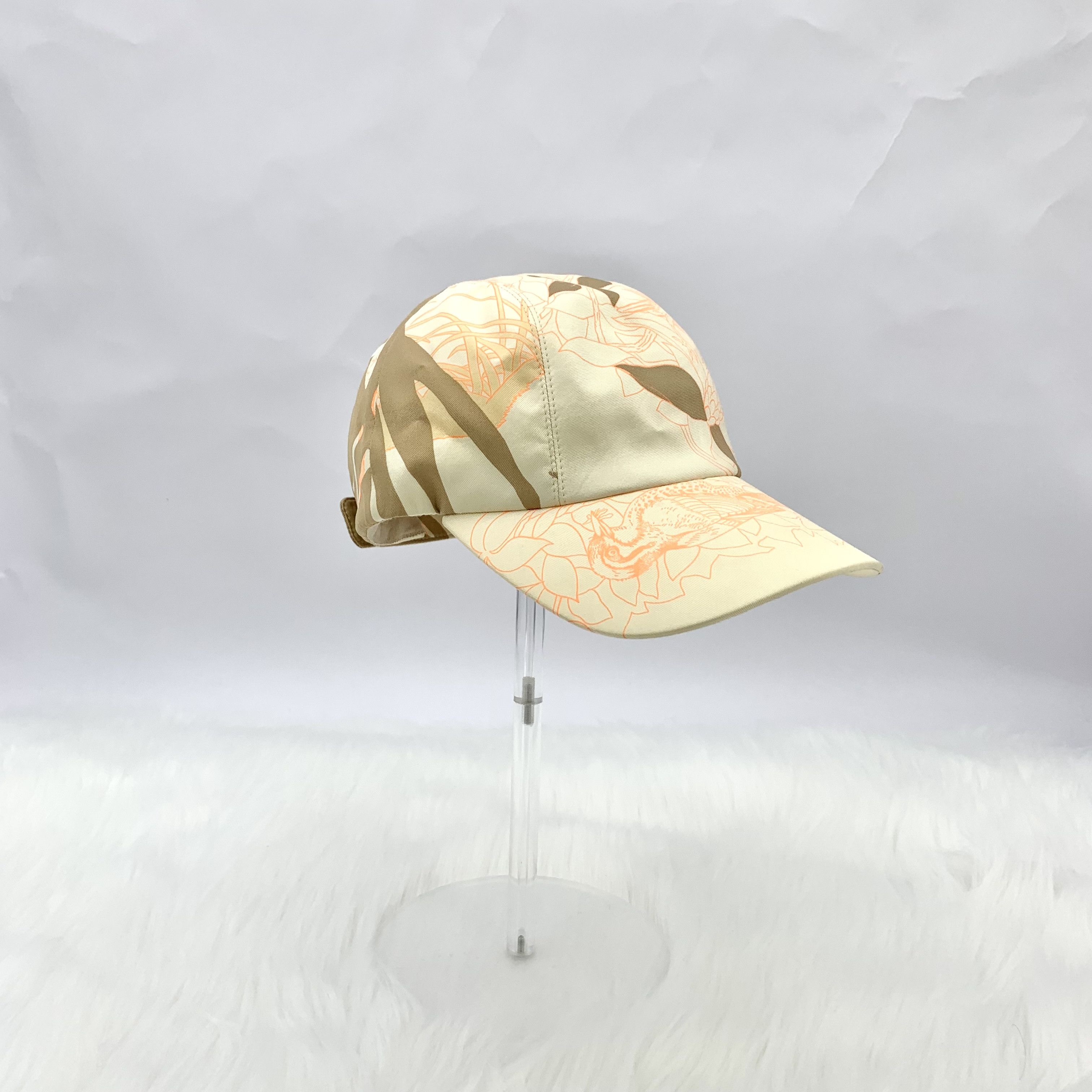 Hermes Hermes Multicolor Floral Silk Baseball Cap (58cm) Size ONE SIZE - 8 Thumbnail