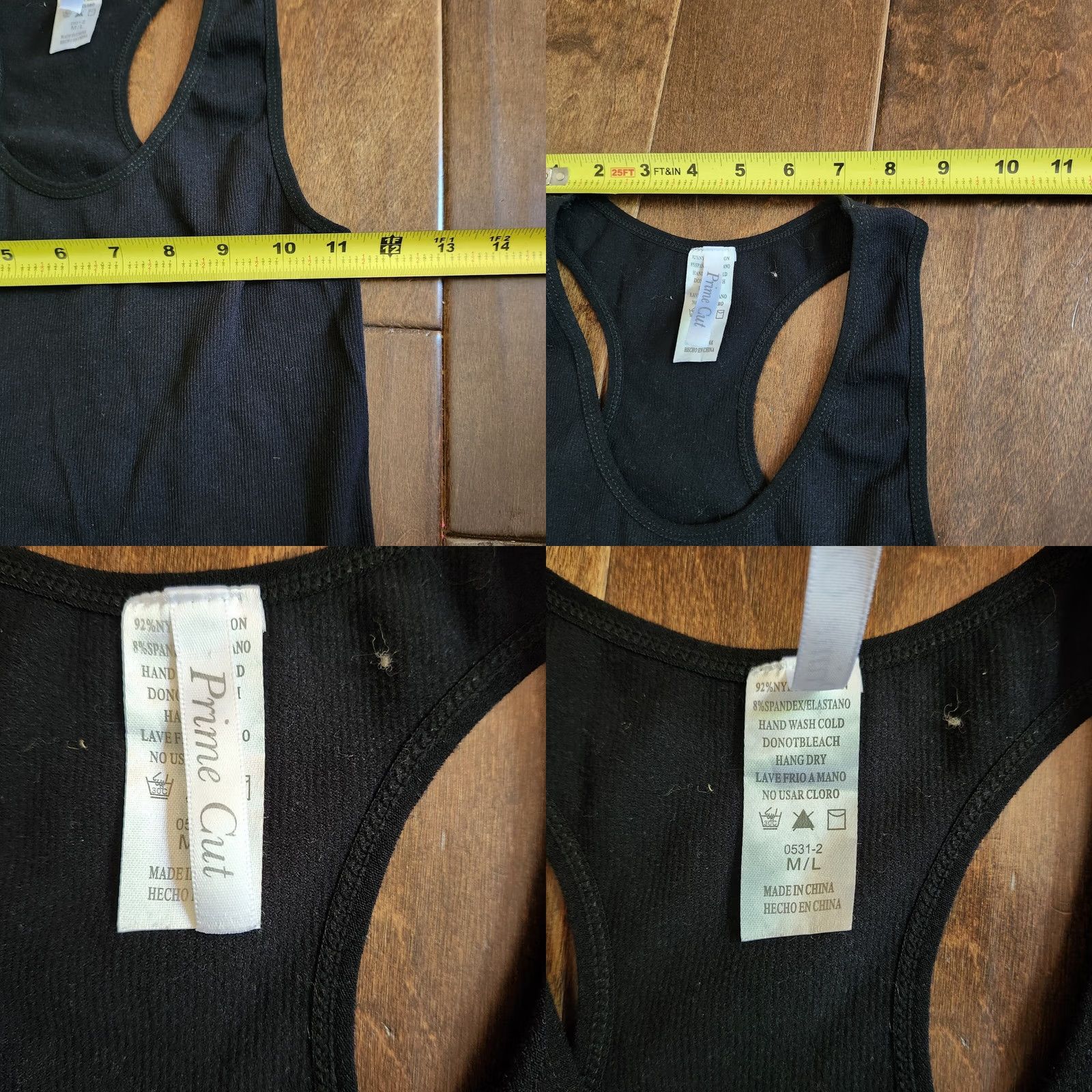 Vintage Prime Cut Juniors Black Tank Top - M/L Size M / US 6-8 / IT 42-44 - 8 Thumbnail