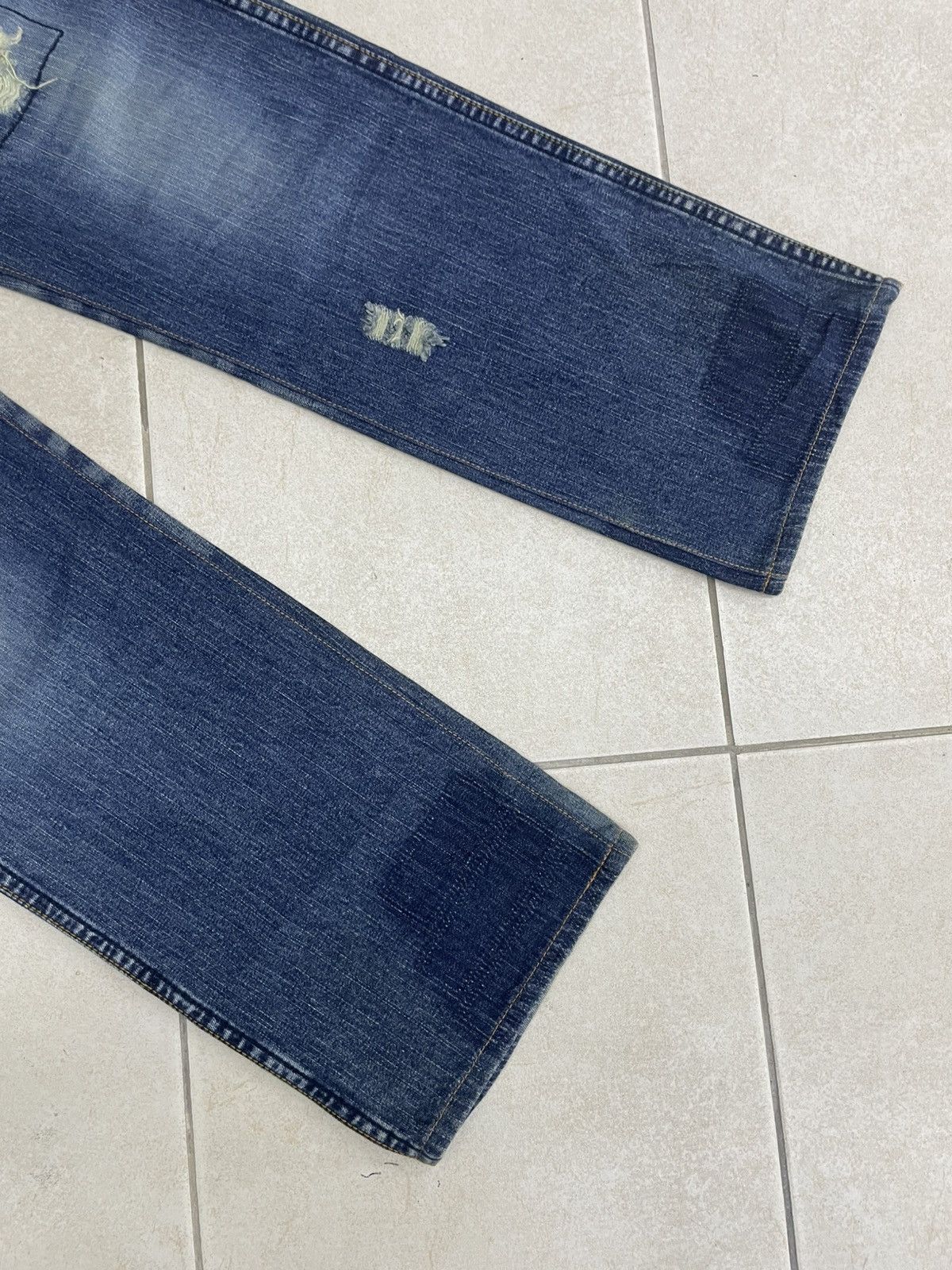 Number (N)ine NUMBER (N)INE PATCHWORK DENIM PANTS Size US 31 - 5 Thumbnail