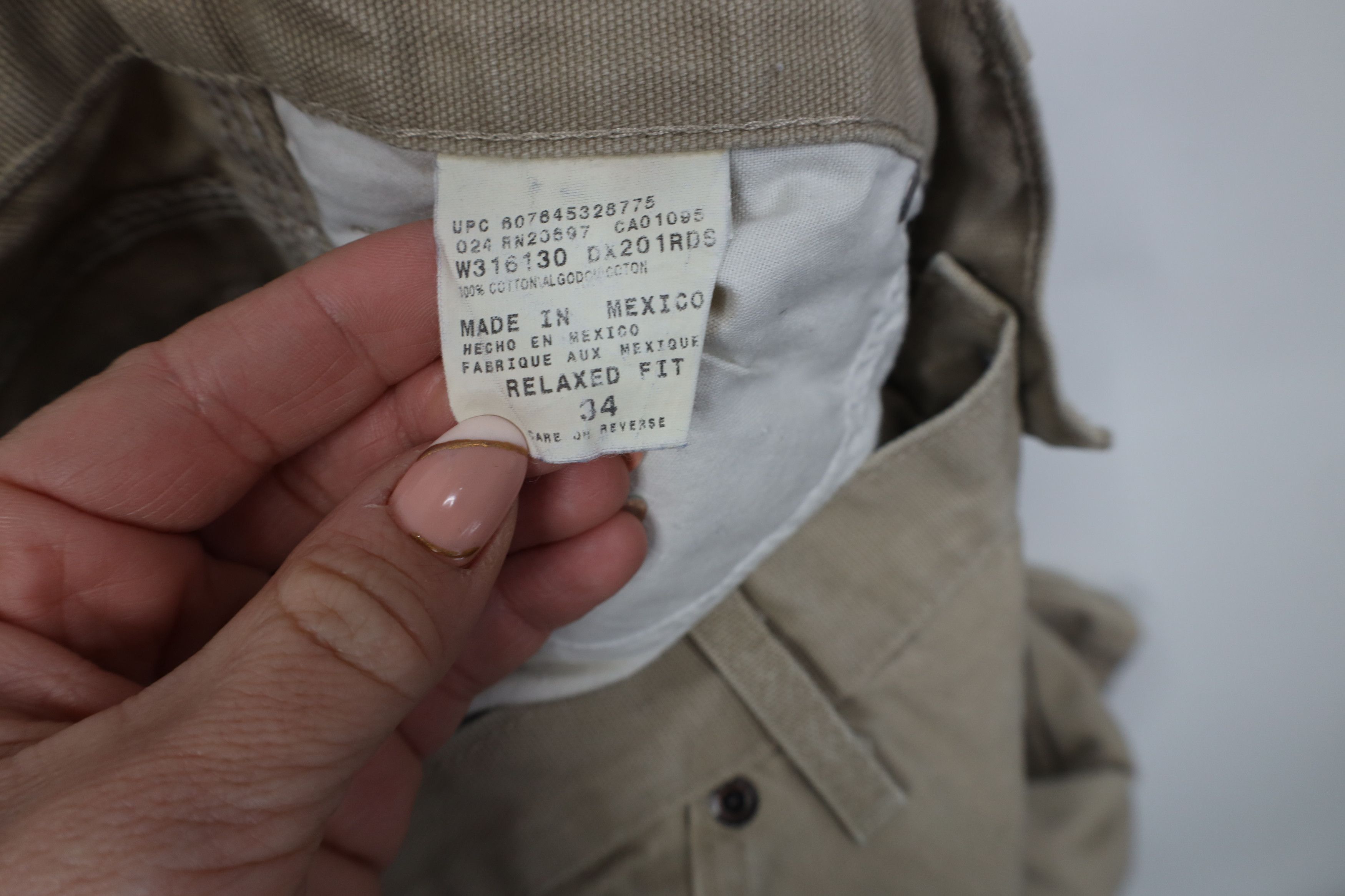 Dickies Vintage Y2K Dickies Relaxed Fit Canvas Dungaree Shorts Beige Size US 34 / EU 50 - 7 Thumbnail