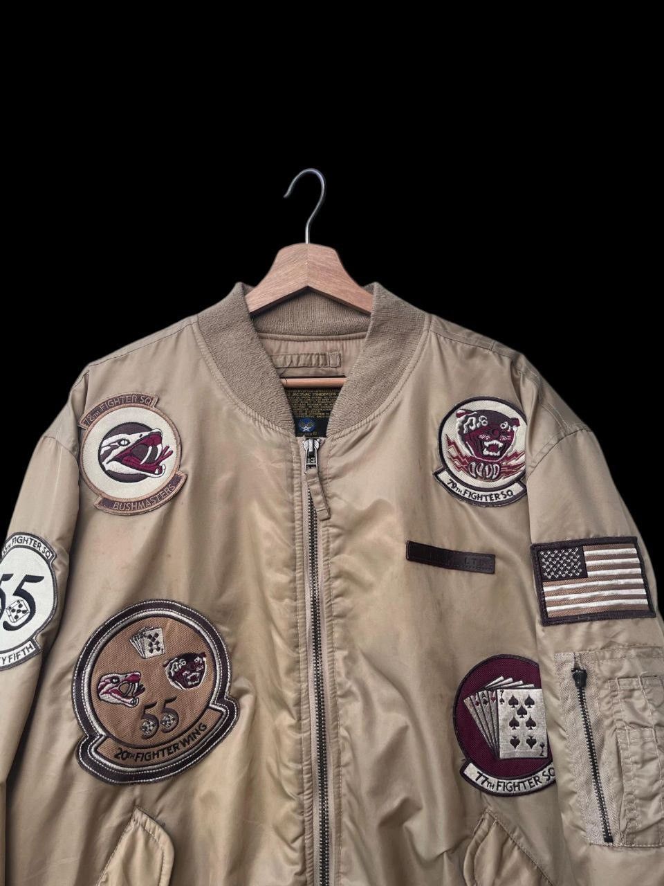 Avirex Avirex Bomber Flight Ground L-2 Fighter Air Force Jacket Size US XL / EU 56 / 4 - 4 Thumbnail