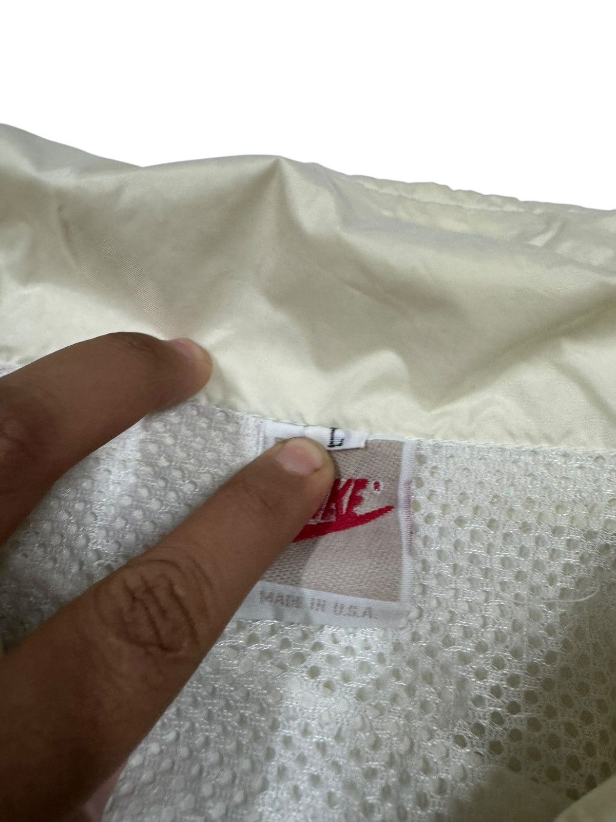 Nike × Vintage Vtg🔥90’s Nike Big Swoosh Windbreaker Jacket Size US L / EU 52-54 / 3 - 9 Thumbnail