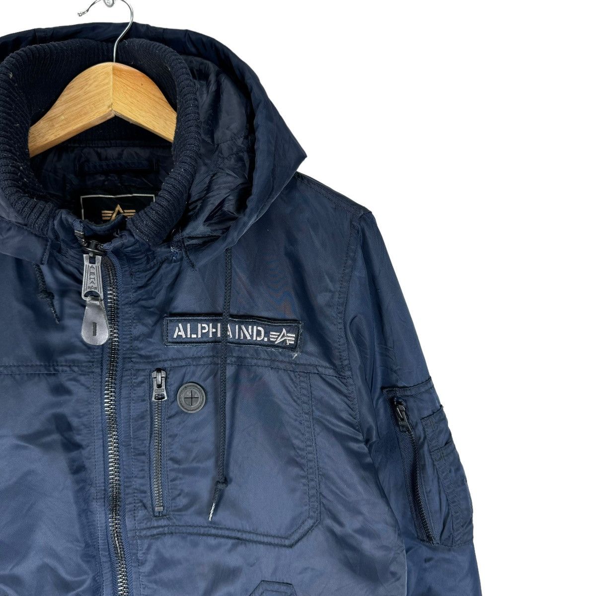 Alpha Industries ☀️ALPHA INDUSTRIES HOODIE BOMBER JACKET Size US L / EU 52-54 / 3 - 2 Thumbnail