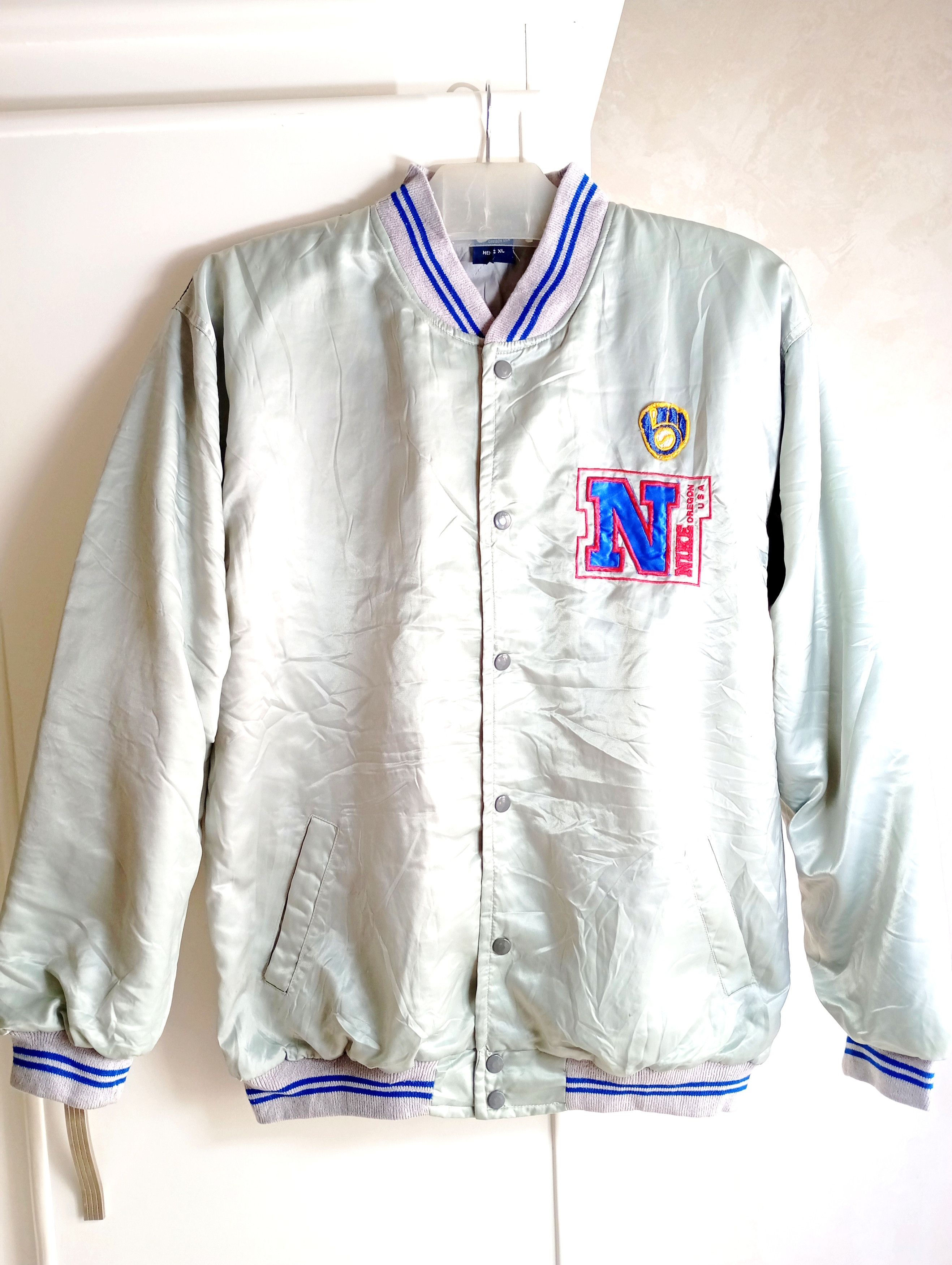 Nike × Vintage Nike Oregon USA Vintage Varsity Jacket Size US XL / EU 56 / 4 - 1 Thumbnail