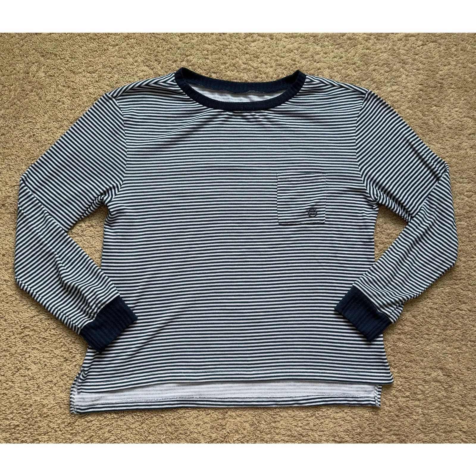 Born Vintage Born Striped High-Low Long Sleeve Shirt Womens M Size M / US 6-8 / IT 42-44 - 1 Thumbnail