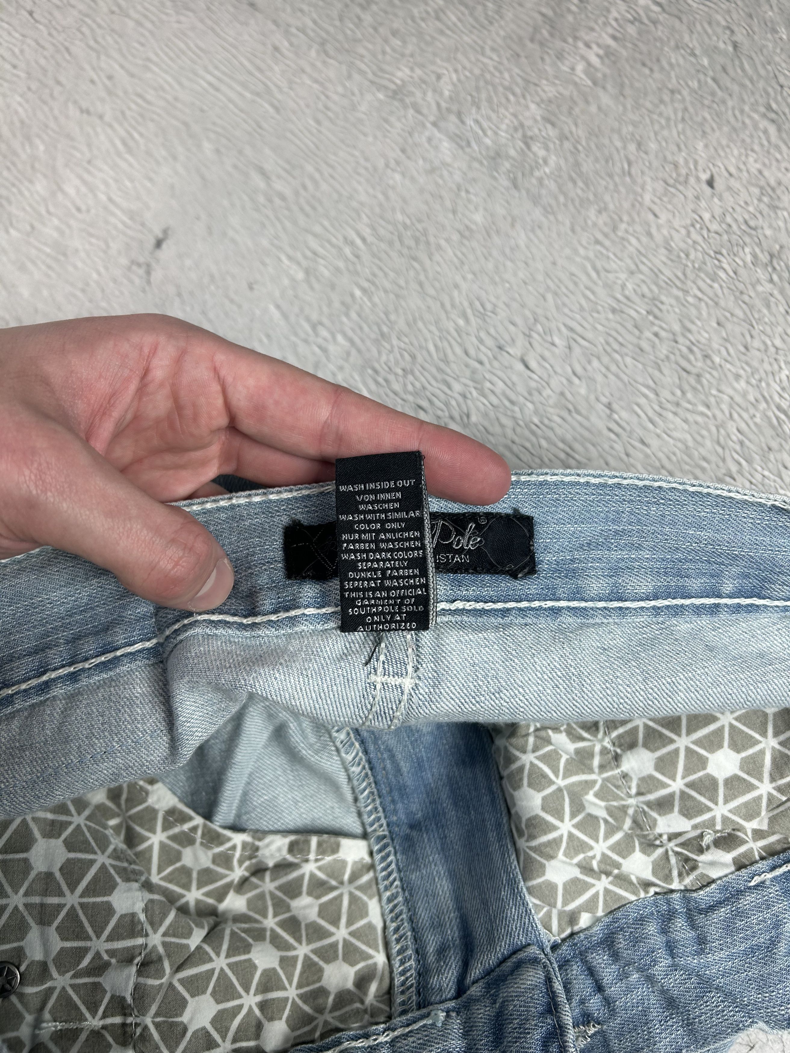 JNCO × Southpole Southpole Vintage Jeans Baggy Skate Logo Blue Denim Wide Leg Size US 30 / EU 46 - 8 Thumbnail