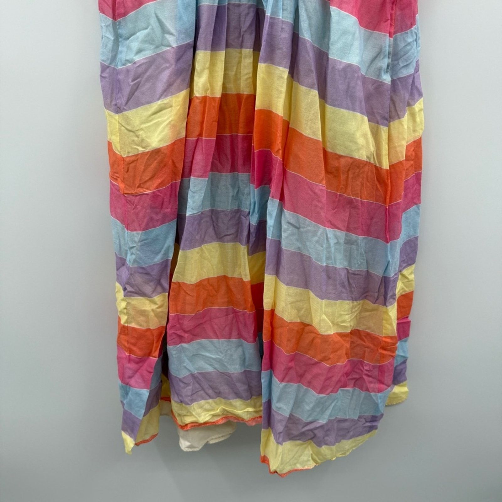 Tara Jarmon Tara Jarmon Rainbow 3/4 Sleeve Midi Dress Sz 38 / US 6 Size XS / US 0-2 / IT 36-38 - 4 Thumbnail