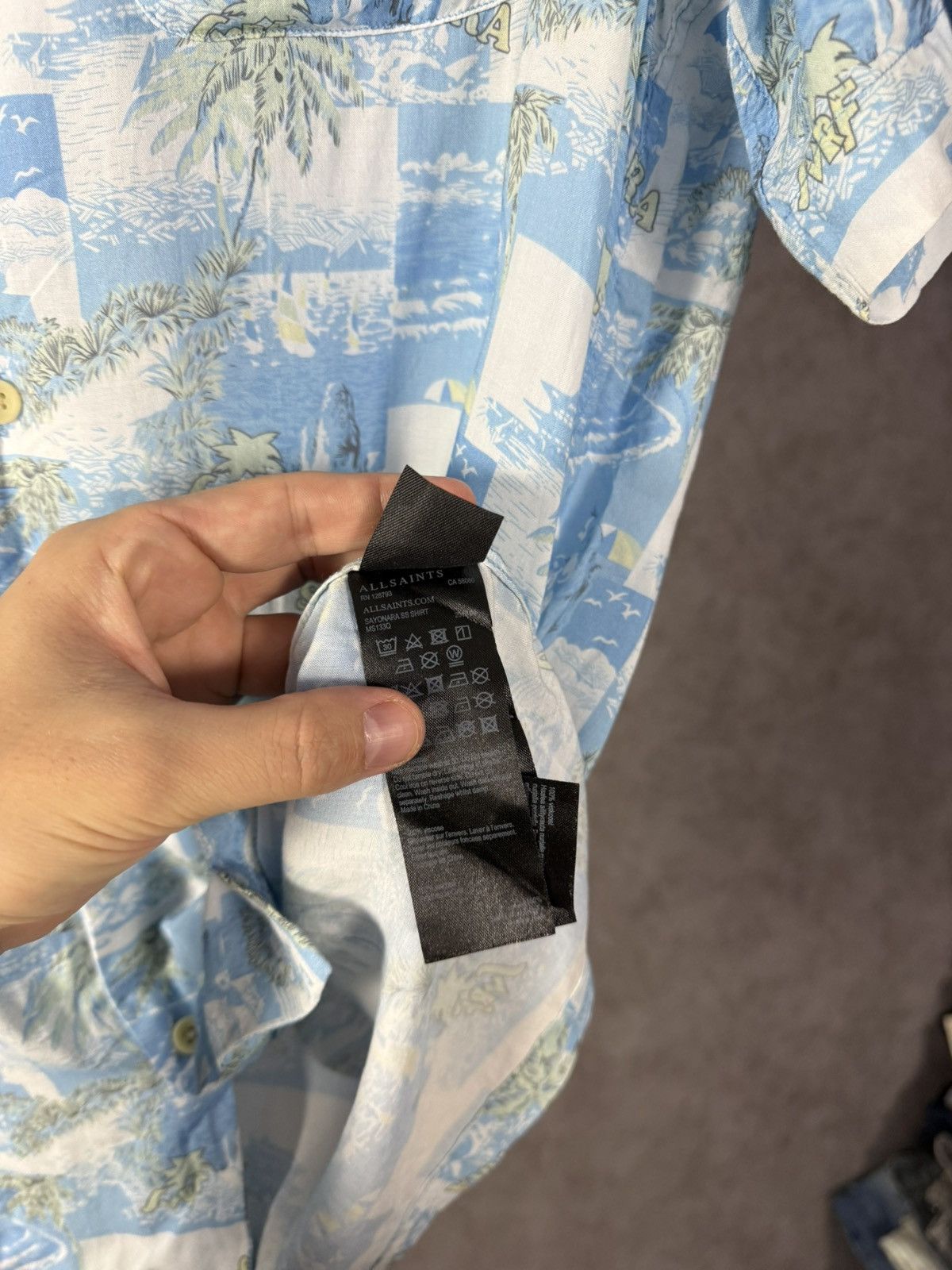 Allsaints Allsaints Sayonara art crazy designer hawaiian shirt Size US M / EU 48-50 / 2 - 6 Thumbnail