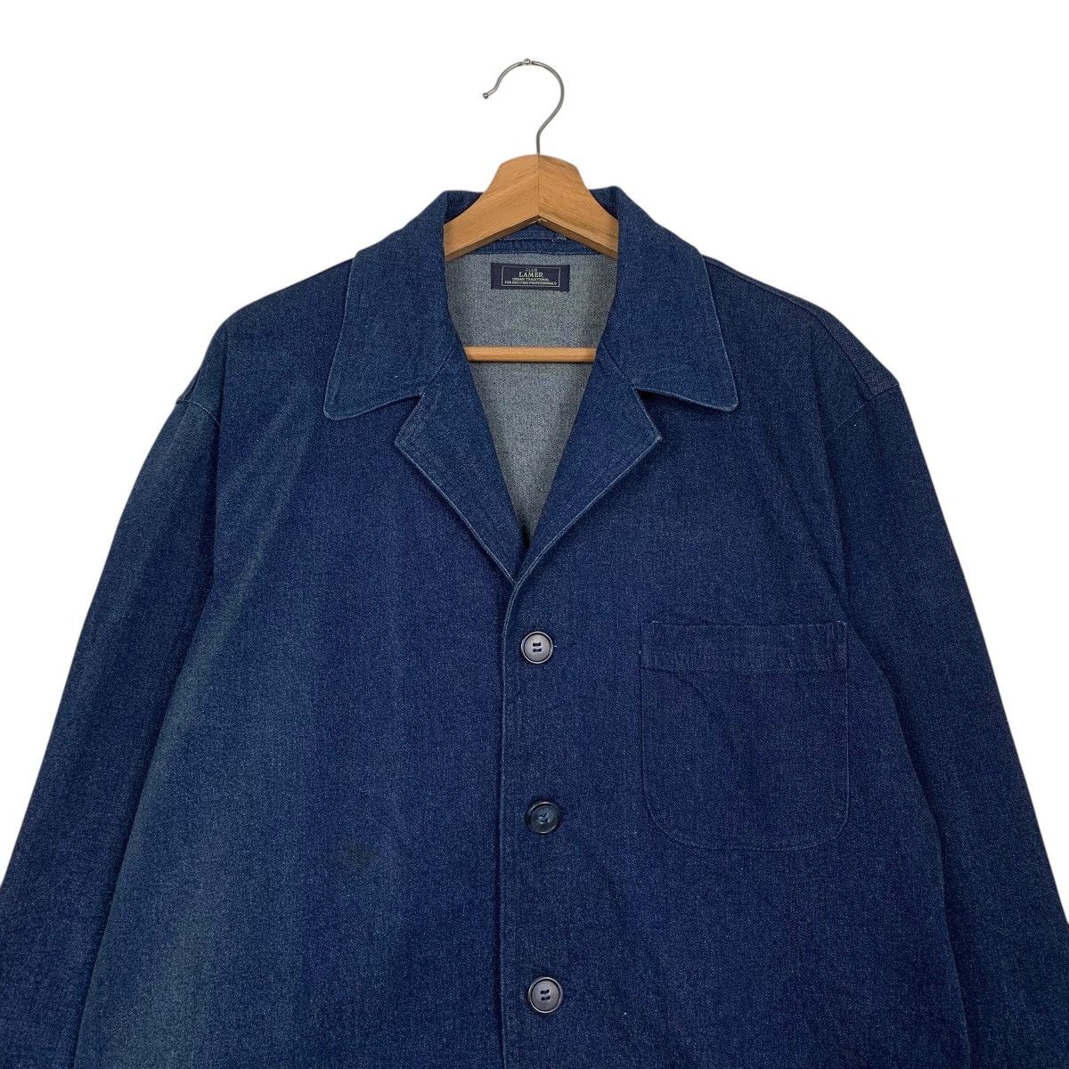 Japanese Brand Club Lamer Sashiko Indigo Denim Jacket Size US L / EU 52-54 / 3 - 2 Thumbnail