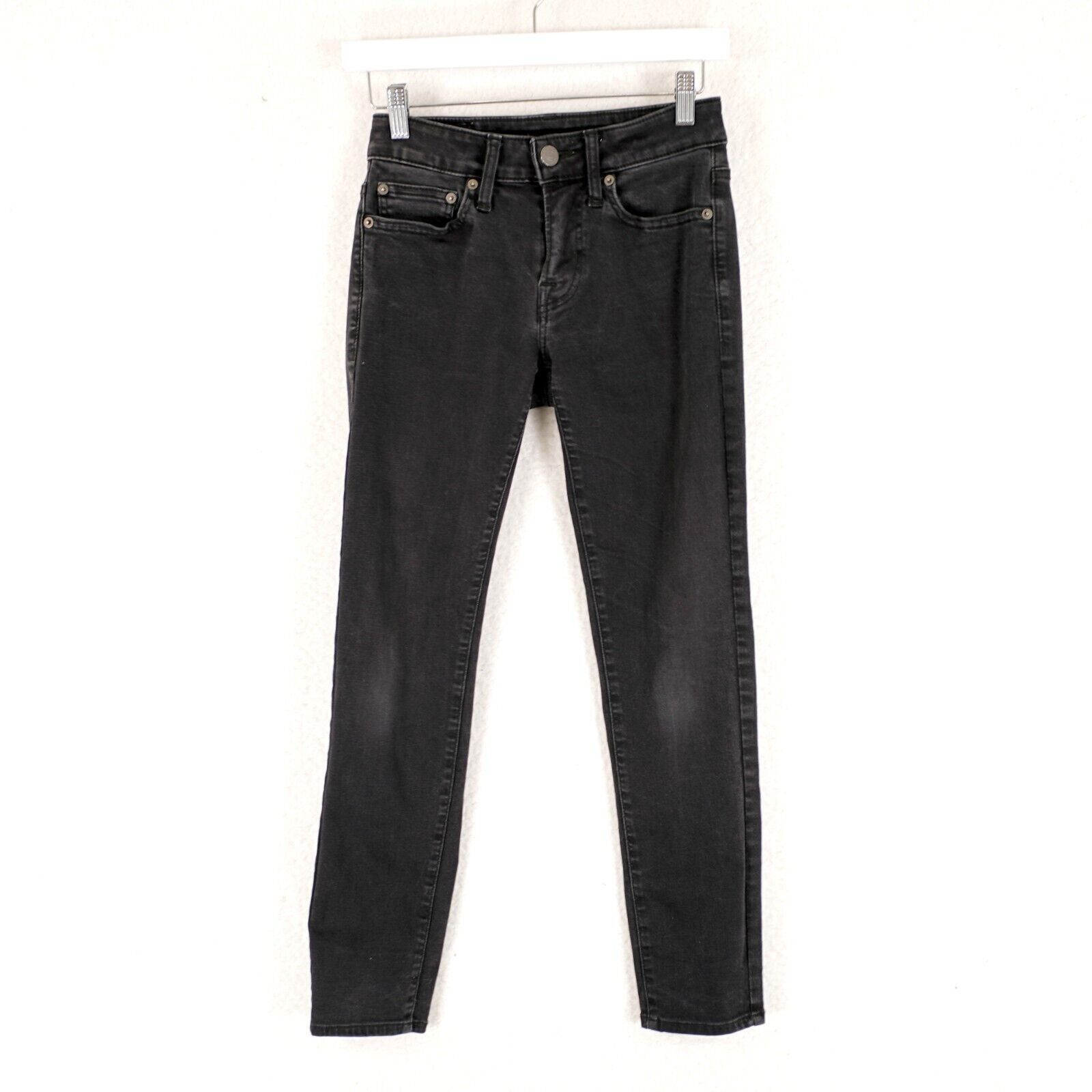 American Eagle Outfitters American Eagle Next Level Flex Black Denim Low Rise Jeans 26 Size US 26 / EU 42 - 1 Thumbnail