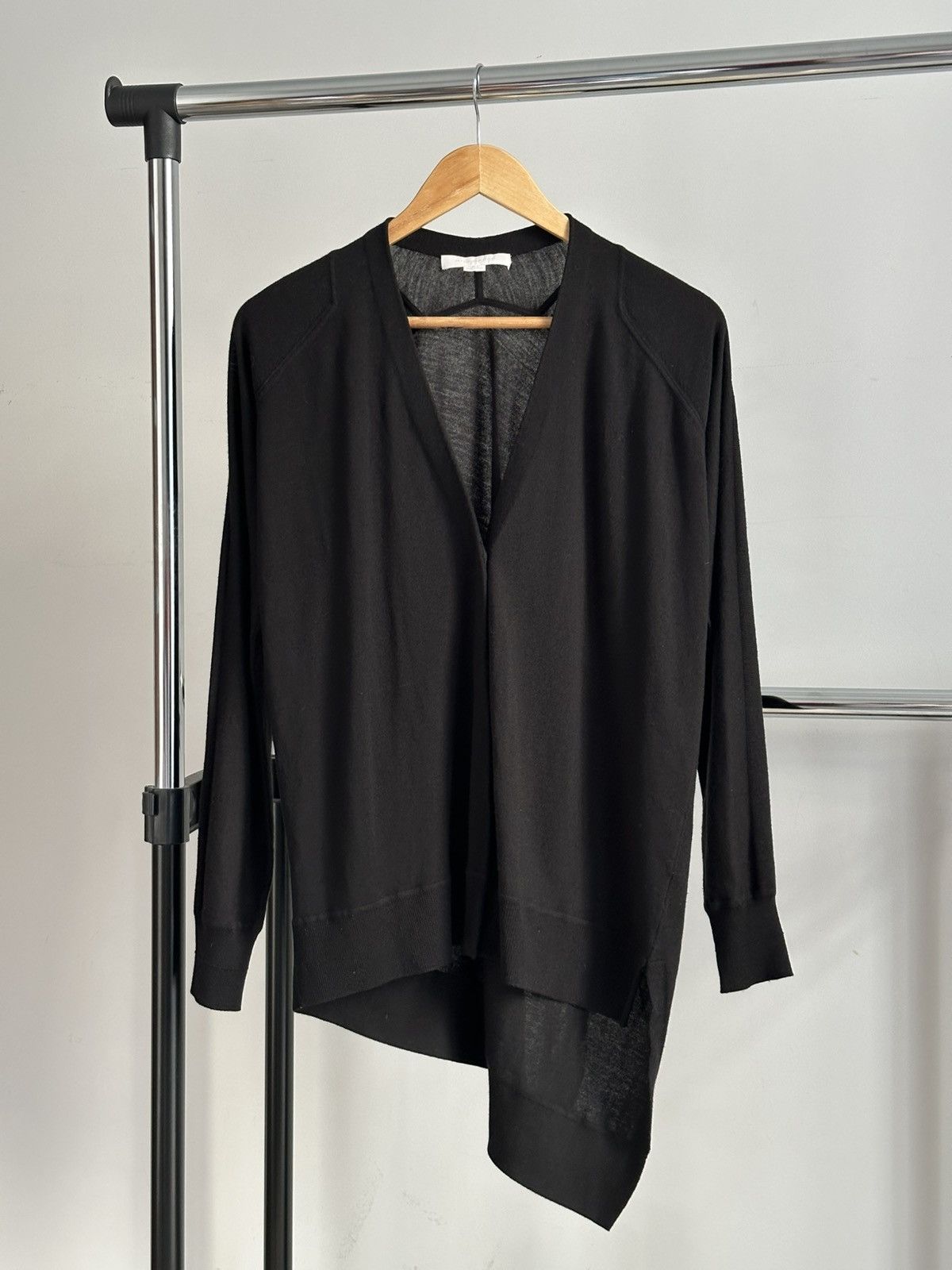 Alexander Wang Alexander Wang Black Wool Cardigan Avant Garde Sweater Size S / US 4 / IT 40 - 1 Thumbnail
