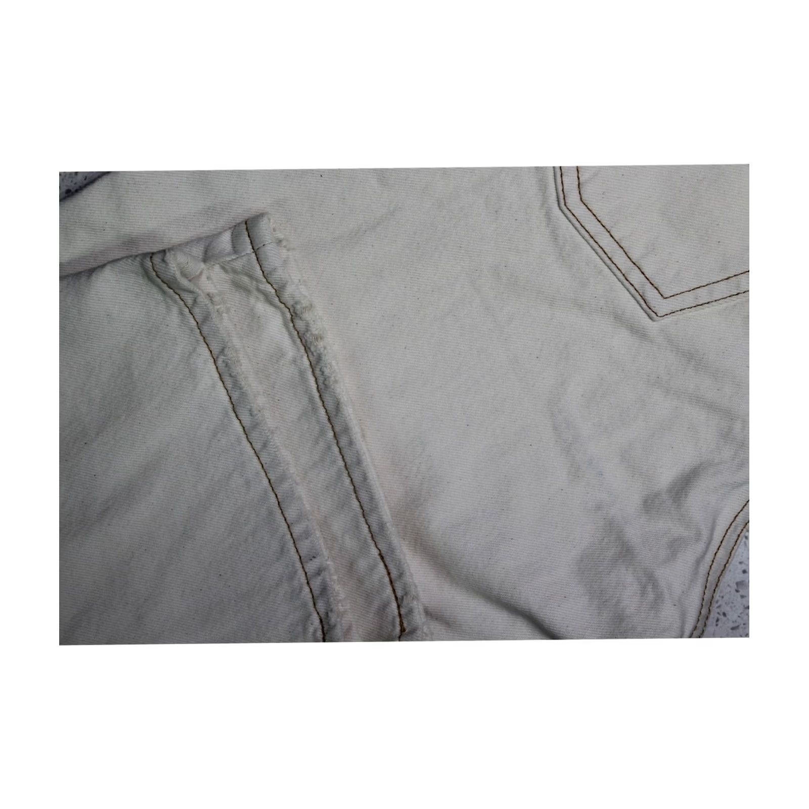 Levi's Levi's Womens Jeans white 28 Straight Leg Distressed Ribcage Size 28" / US 6 / IT 42 - 4 Thumbnail