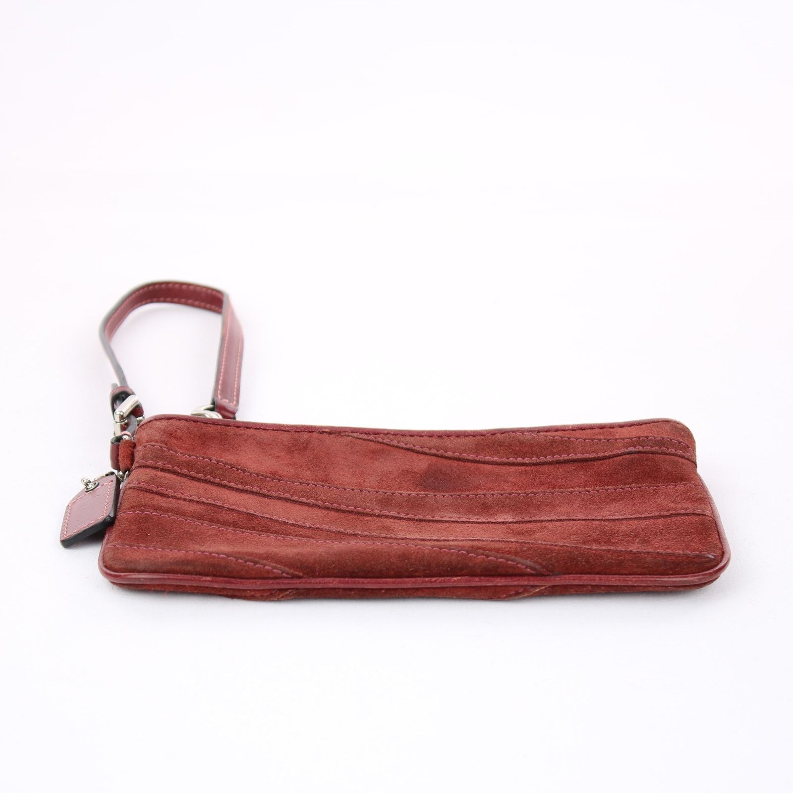 Coach Coach Y2K Vintage Burgundy Suede Wristlet Size ONE SIZE - 5 Thumbnail