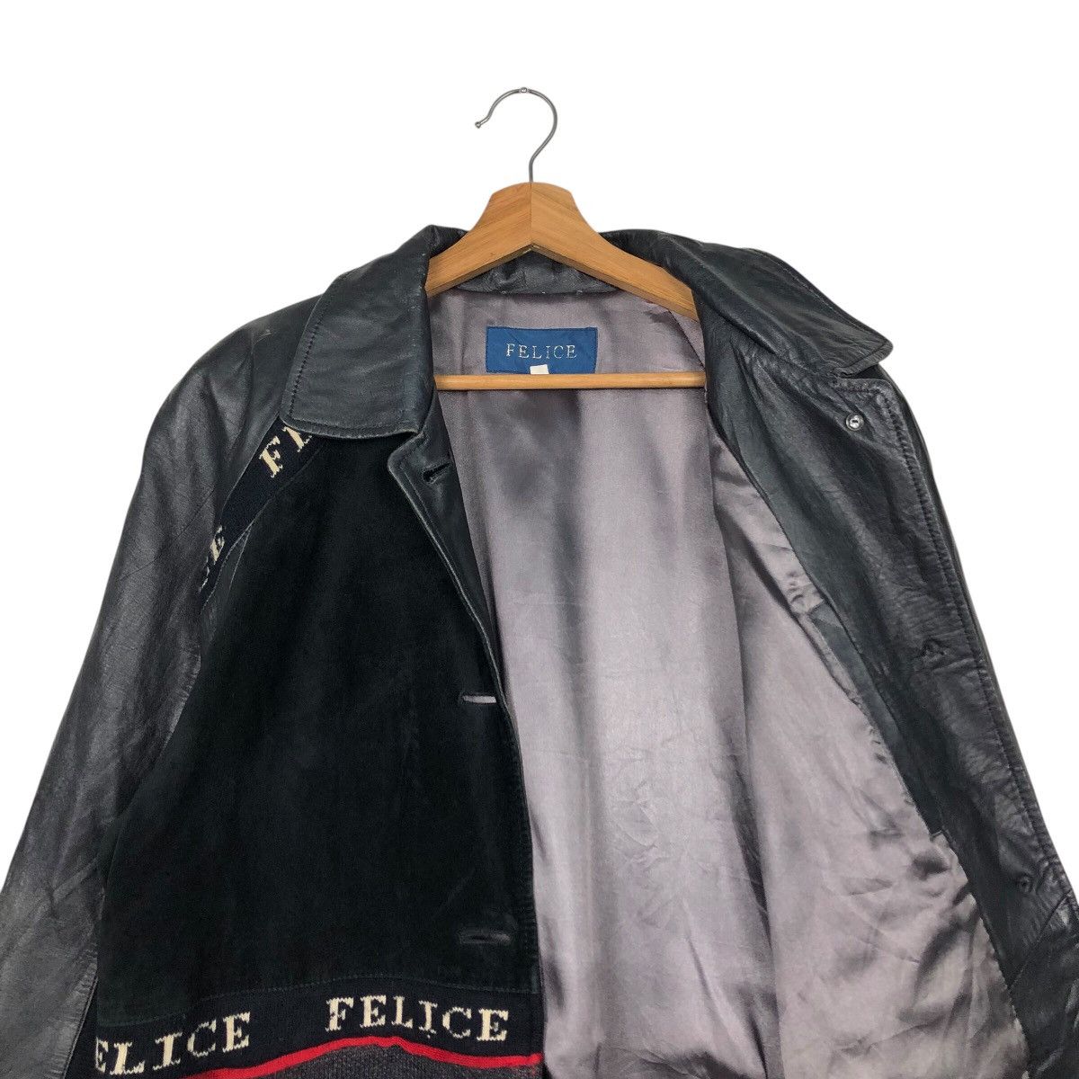 Japanese Brand 📌Vintage Soft Leather Biker Jacket Felice Issey Miyake Size US M / EU 48-50 / 2 - 14 Thumbnail