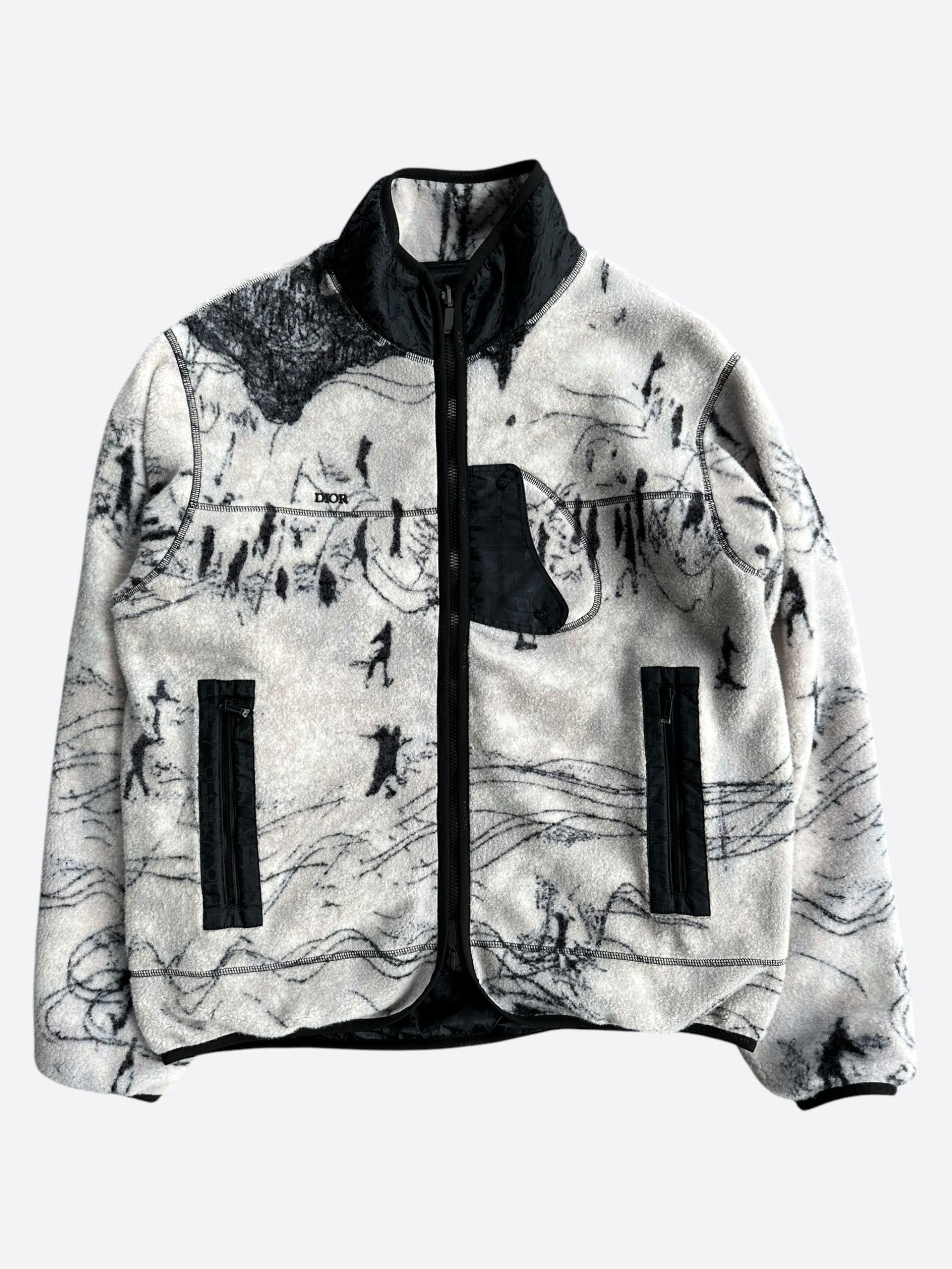 Dior Dior Black Oblique Reversible Fleece Jacket Size US XXL / EU 58 / 5 - 3 Thumbnail