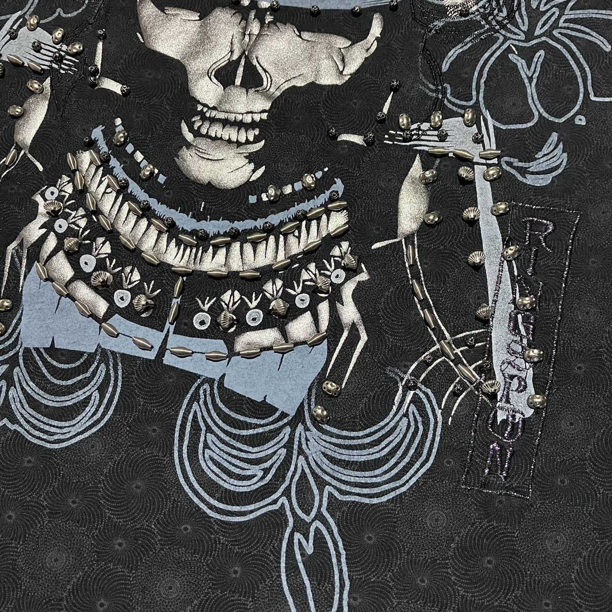 Ringspun Crazy💀RINGSPUN Dynasty Samurai Print Embellished T-shirt Size US L / EU 52-54 / 3 - 12 Thumbnail