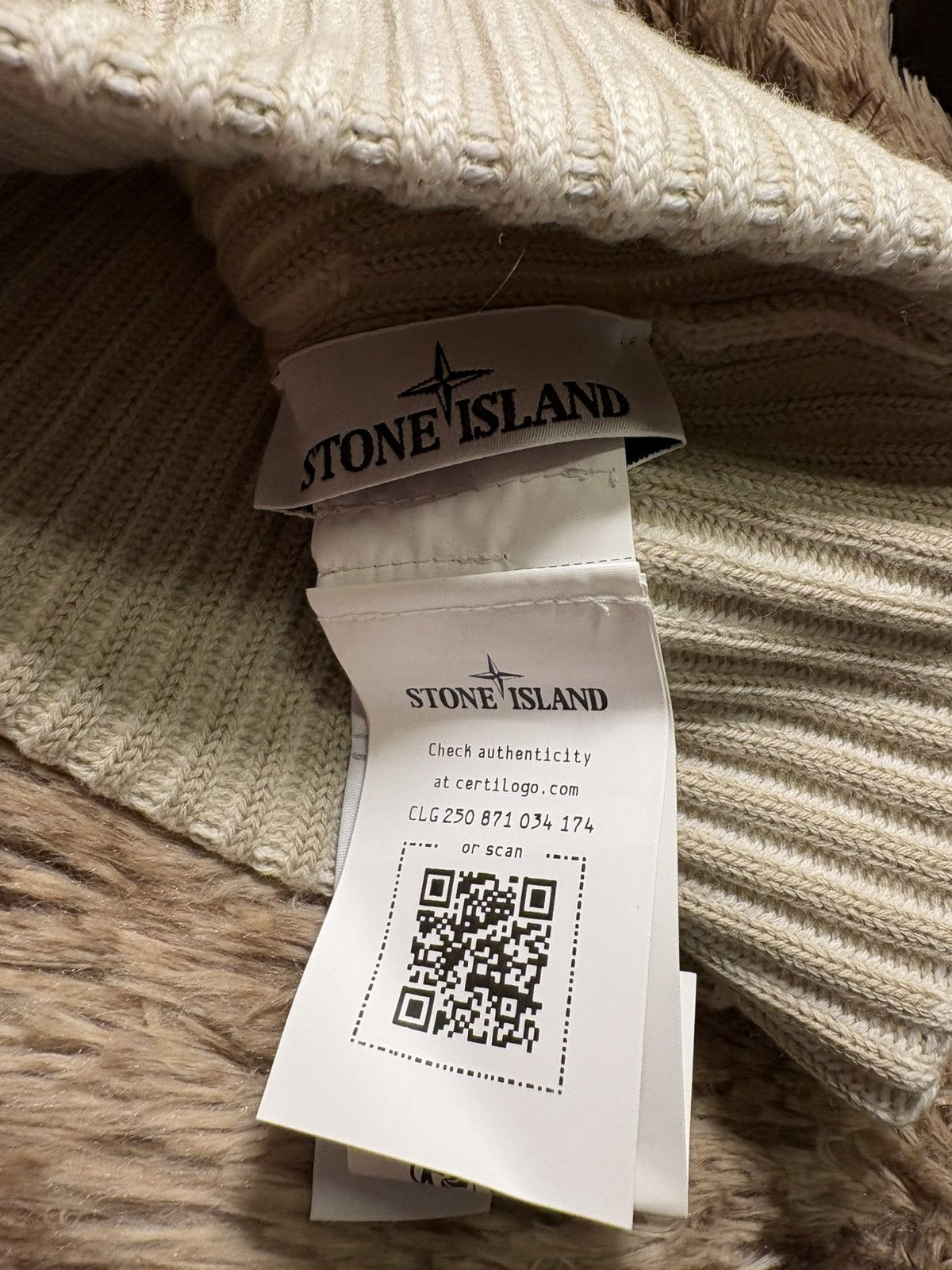 Stone Island Stone Island knit hat beige Size ONE SIZE - 4 Thumbnail