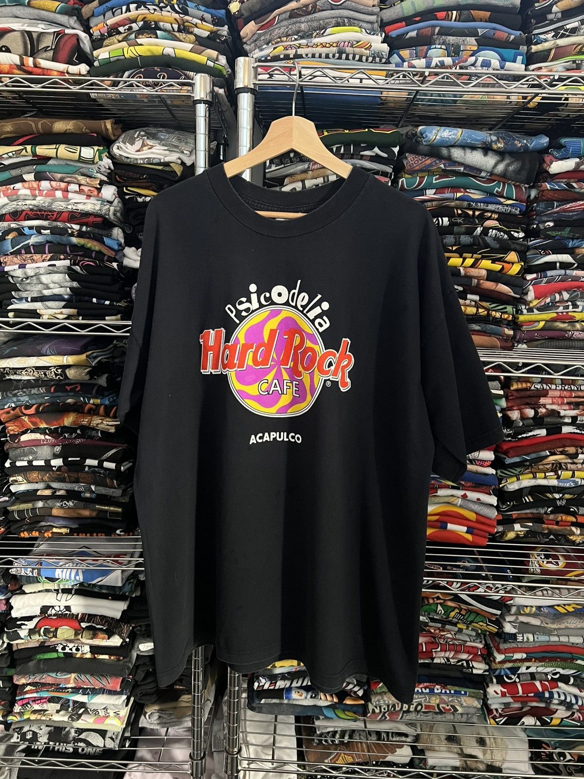 90s HRC Psicodelia Acapulco Mexico Souvenir Tee