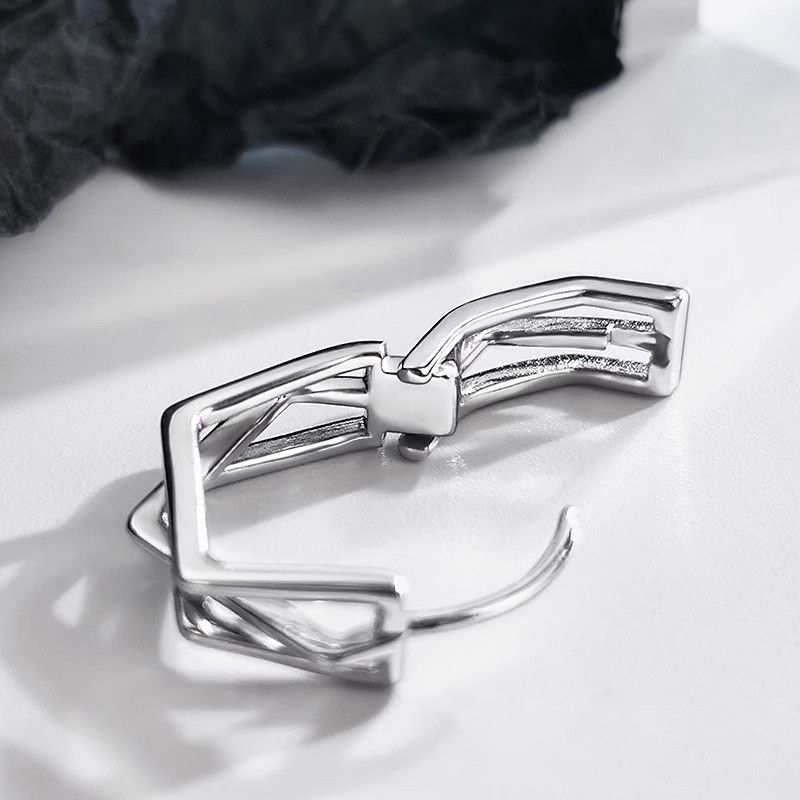 Jewelry × Sterling Silver Hip-hop Earrings Gothic Punk One pairs Jewelry Spike Size ONE SIZE - 2 Thumbnail