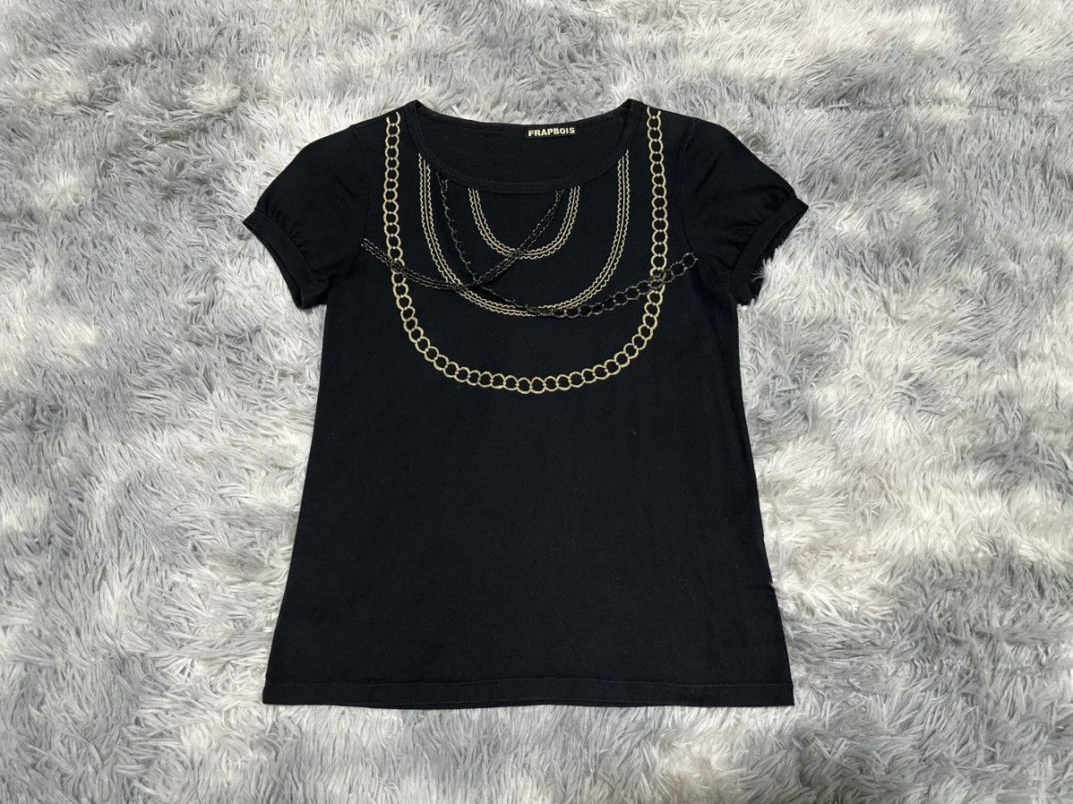 Frapbois 🔥Y2K Frapbois Trompe L’oiel Gold Chain Necklace Shirt Size US S / EU 44-46 / 1 - 2 Thumbnail