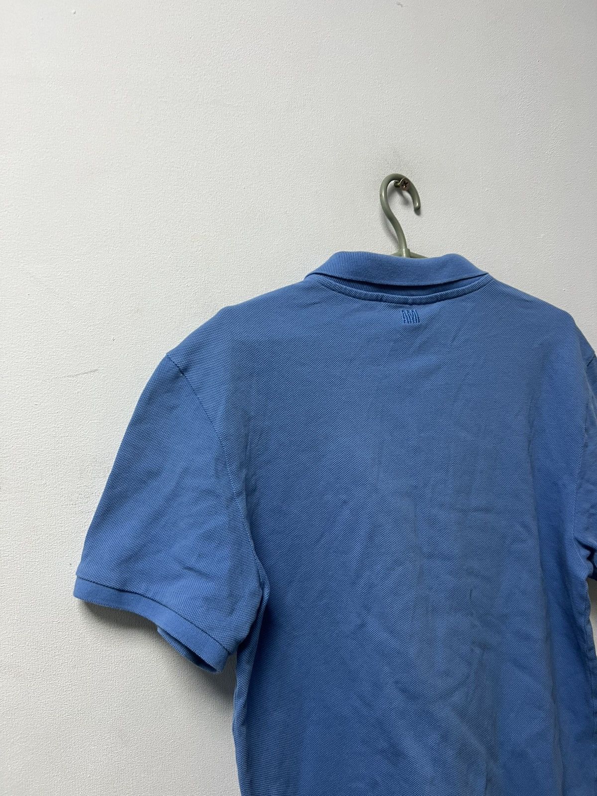 AMI Ami Paris Polo T-shirt Luxury Blue Size L Size US L / EU 52-54 / 3 - 16 Thumbnail