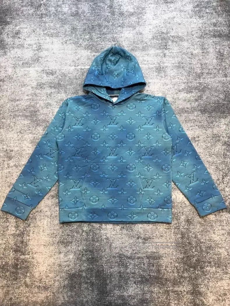 Louis Vuitton Louis Vuitton Blue Full Print 2054 Heat Sensing Hoodie Size US XXL / EU 58 / 5 - 1 Thumbnail
